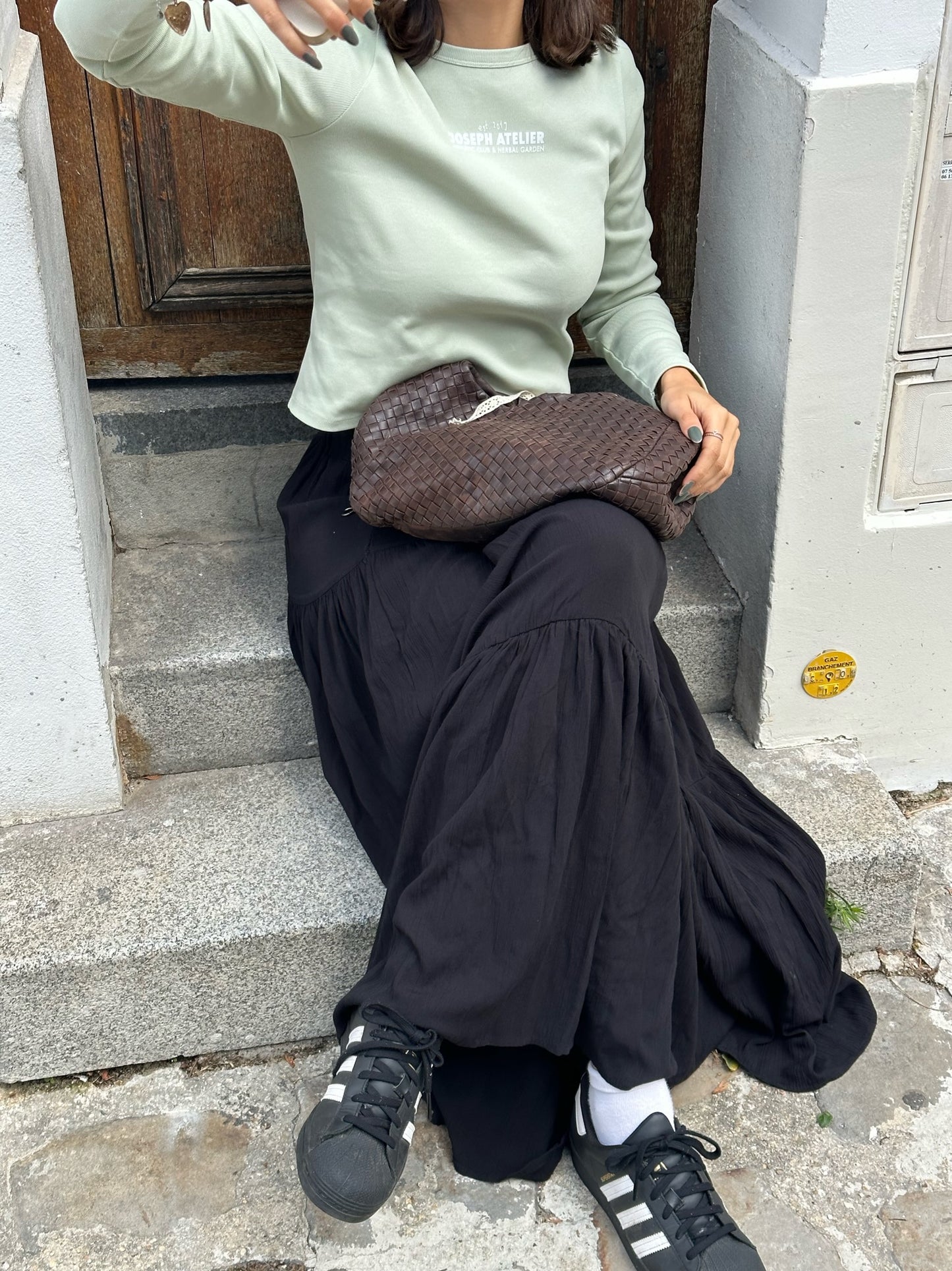 herbal garden cropped longsleeve