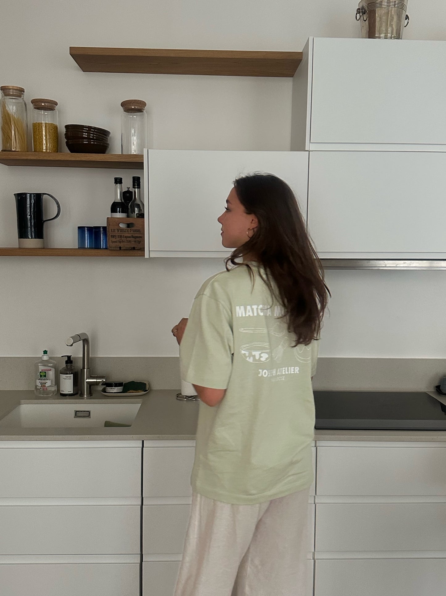 matcha mornings core tee