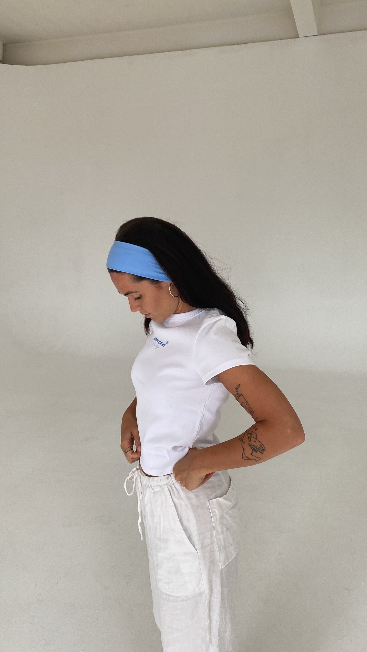 iced coffee logo cropped tee