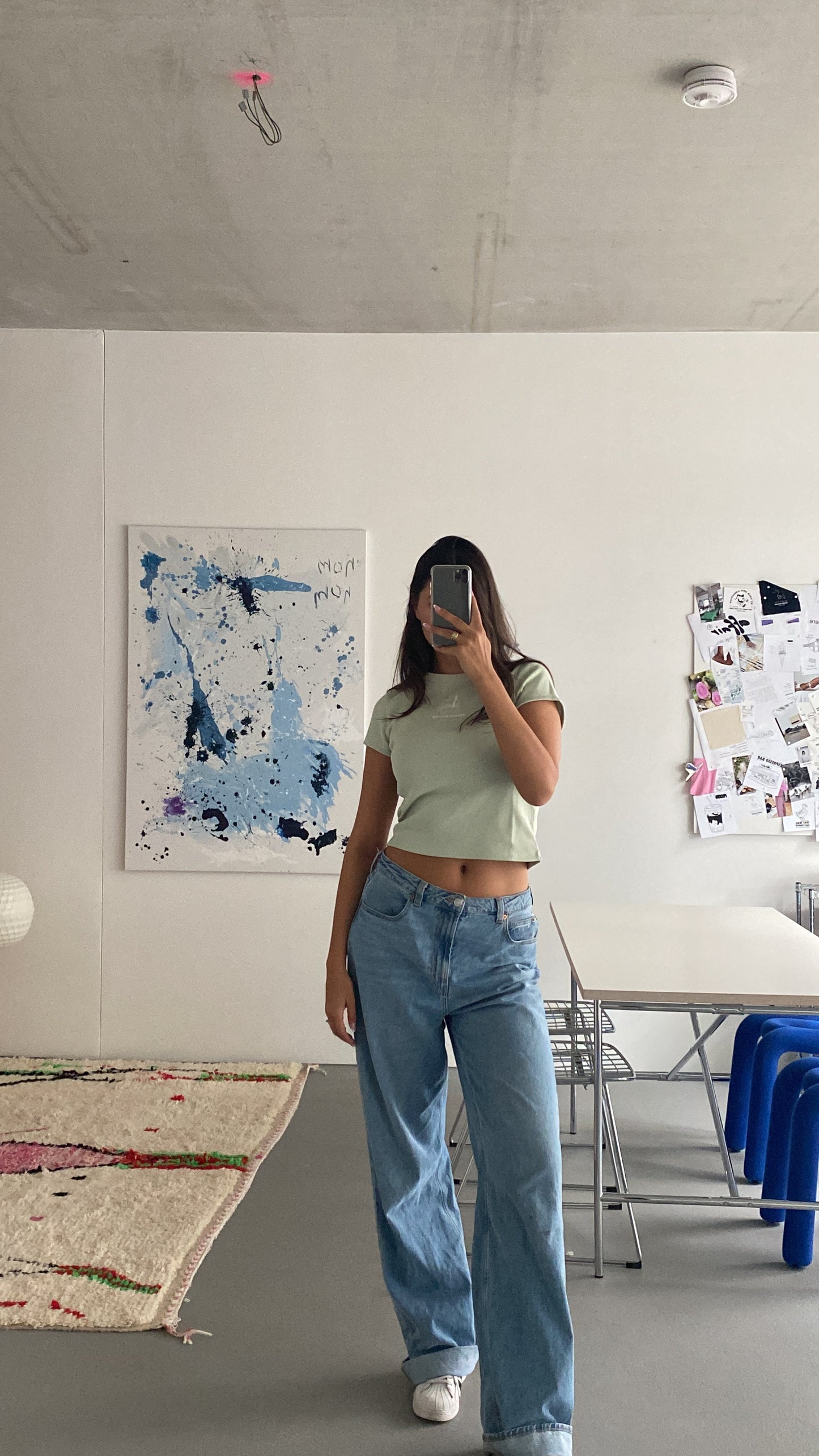 iced coffee cropped tee