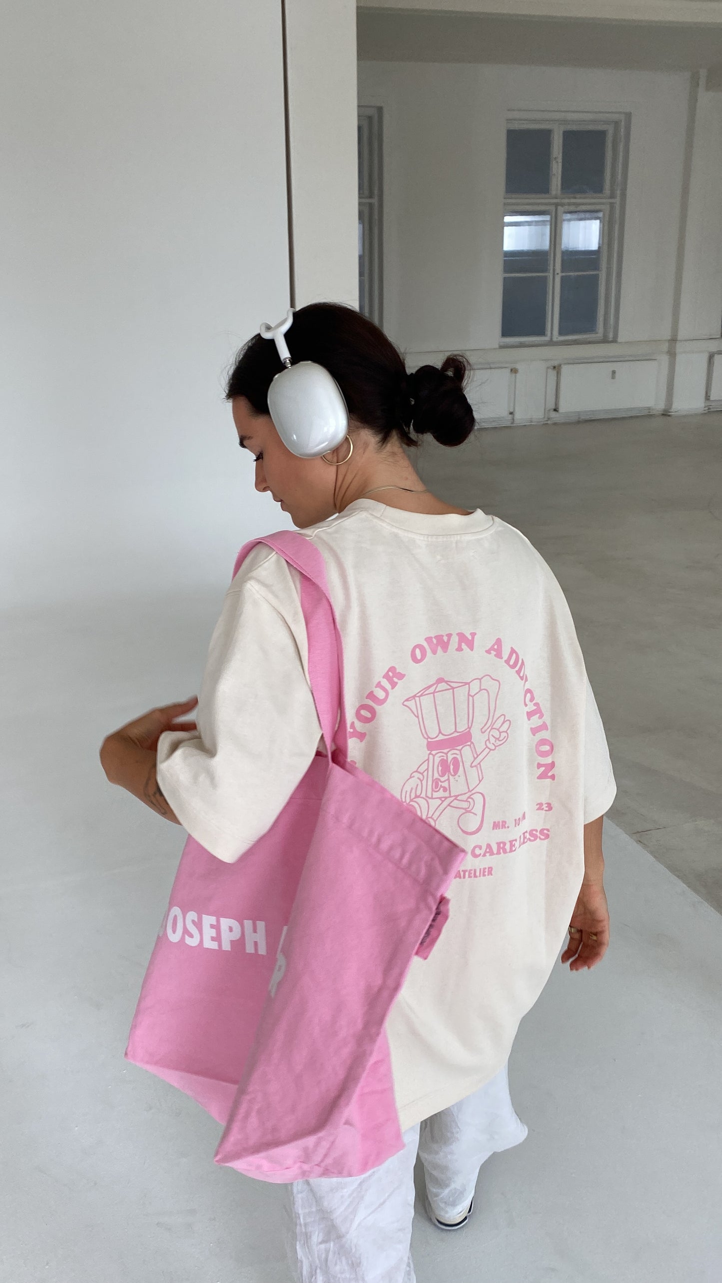 joseph atelier canvas bag pink