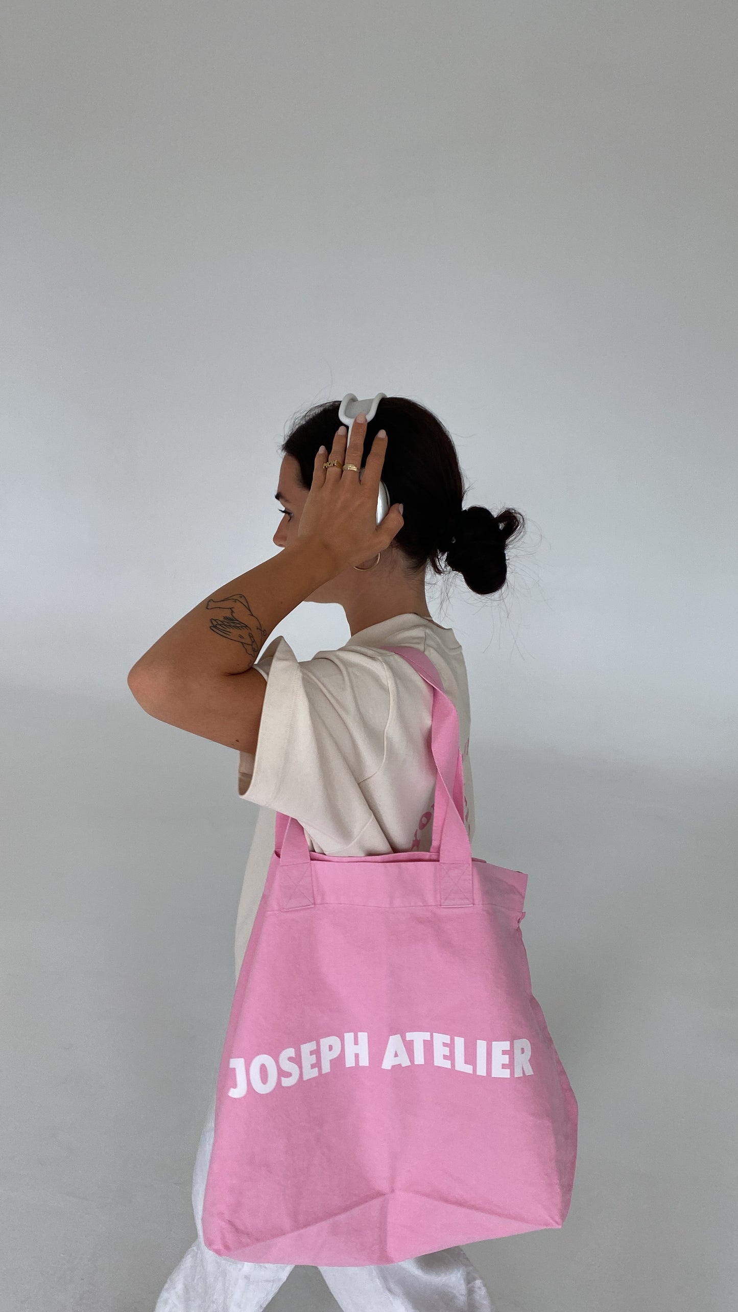 joseph atelier canvas bag pink