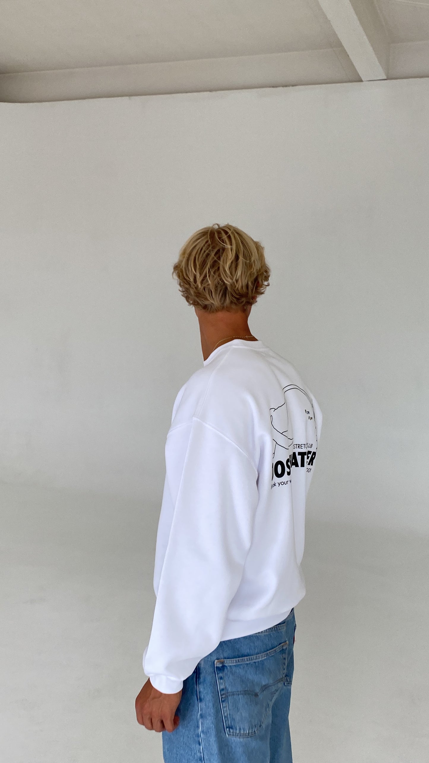 stretching club cozy sweater