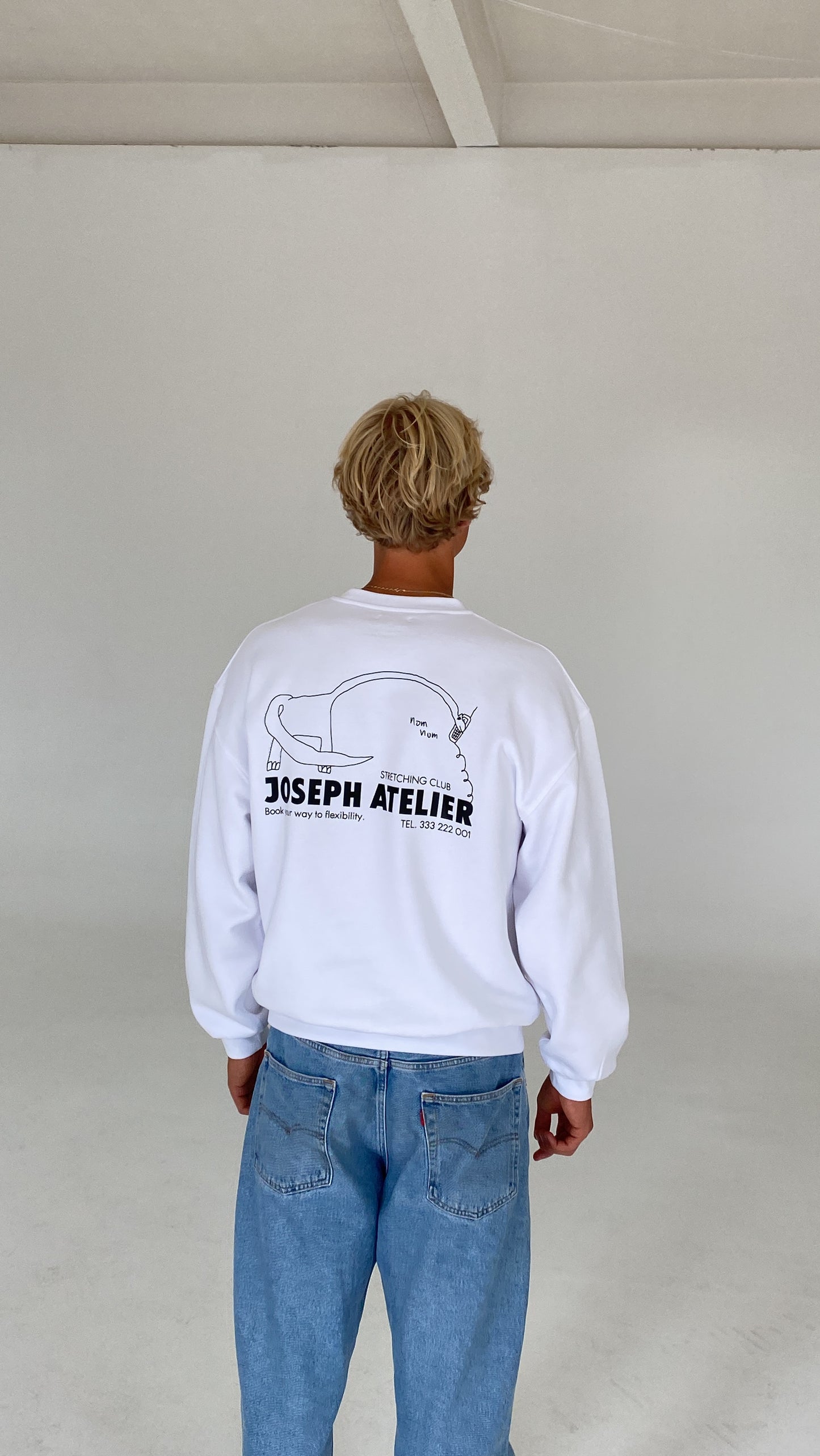 stretching club cozy sweater