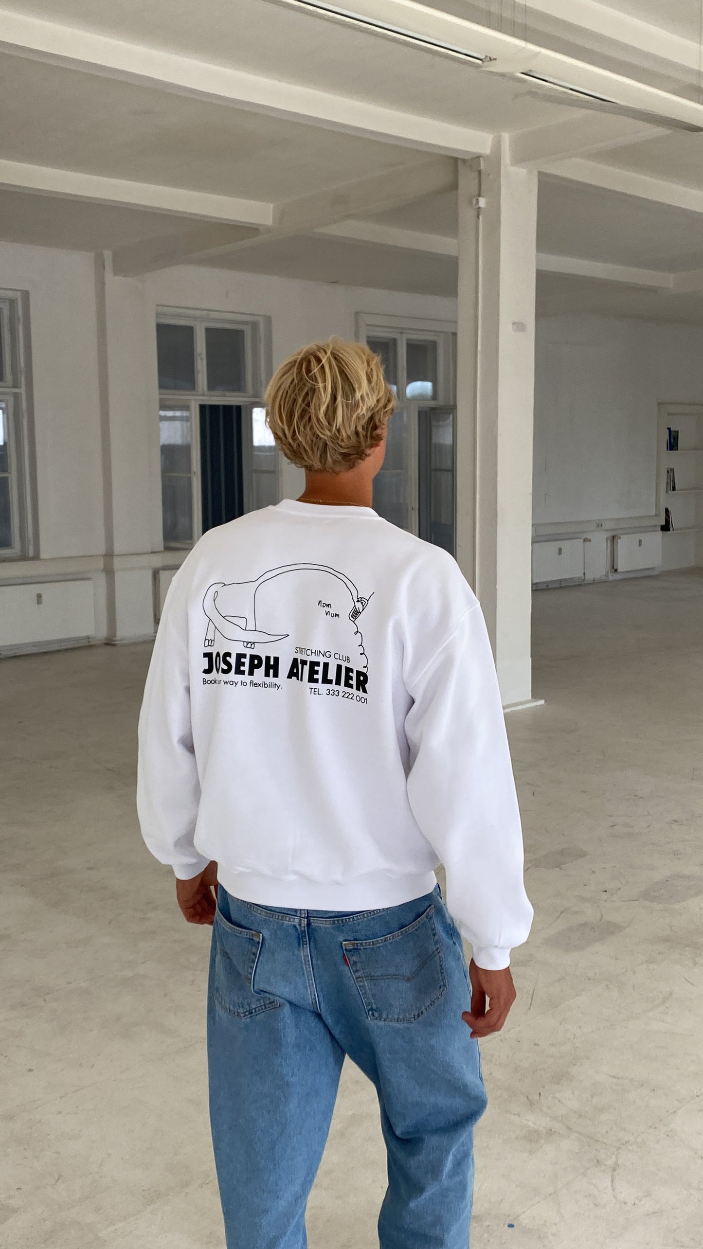 stretching club cozy sweater