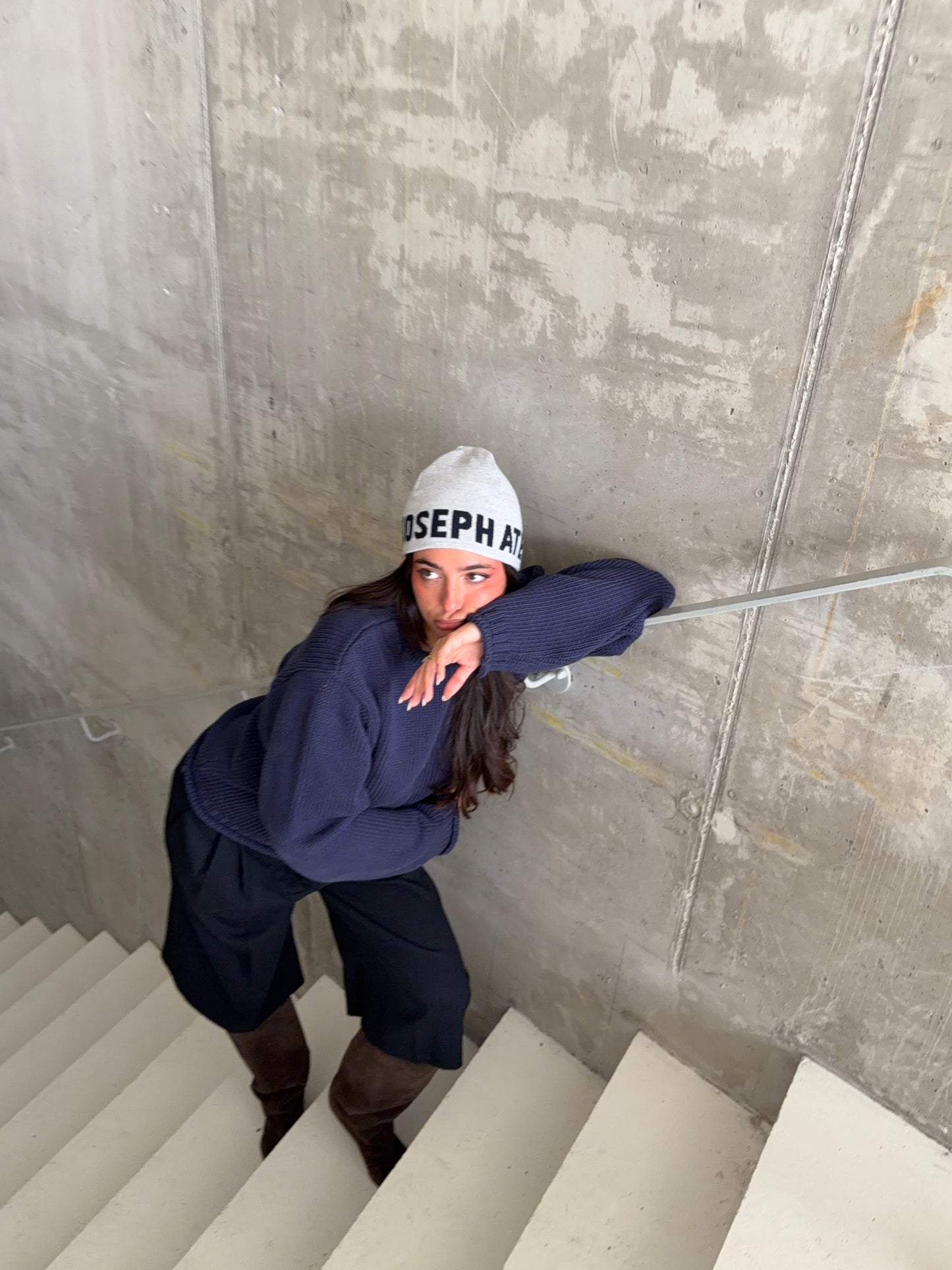 beanie hat grey