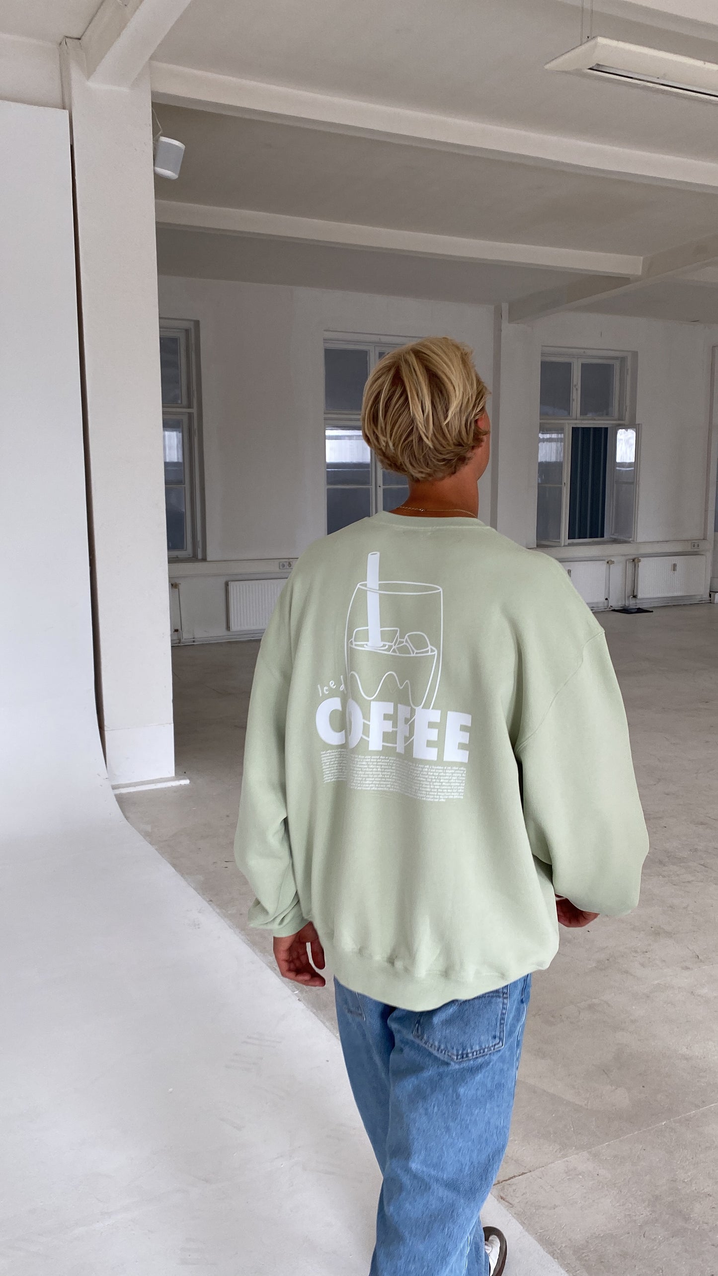 iced coffee cozy sweater