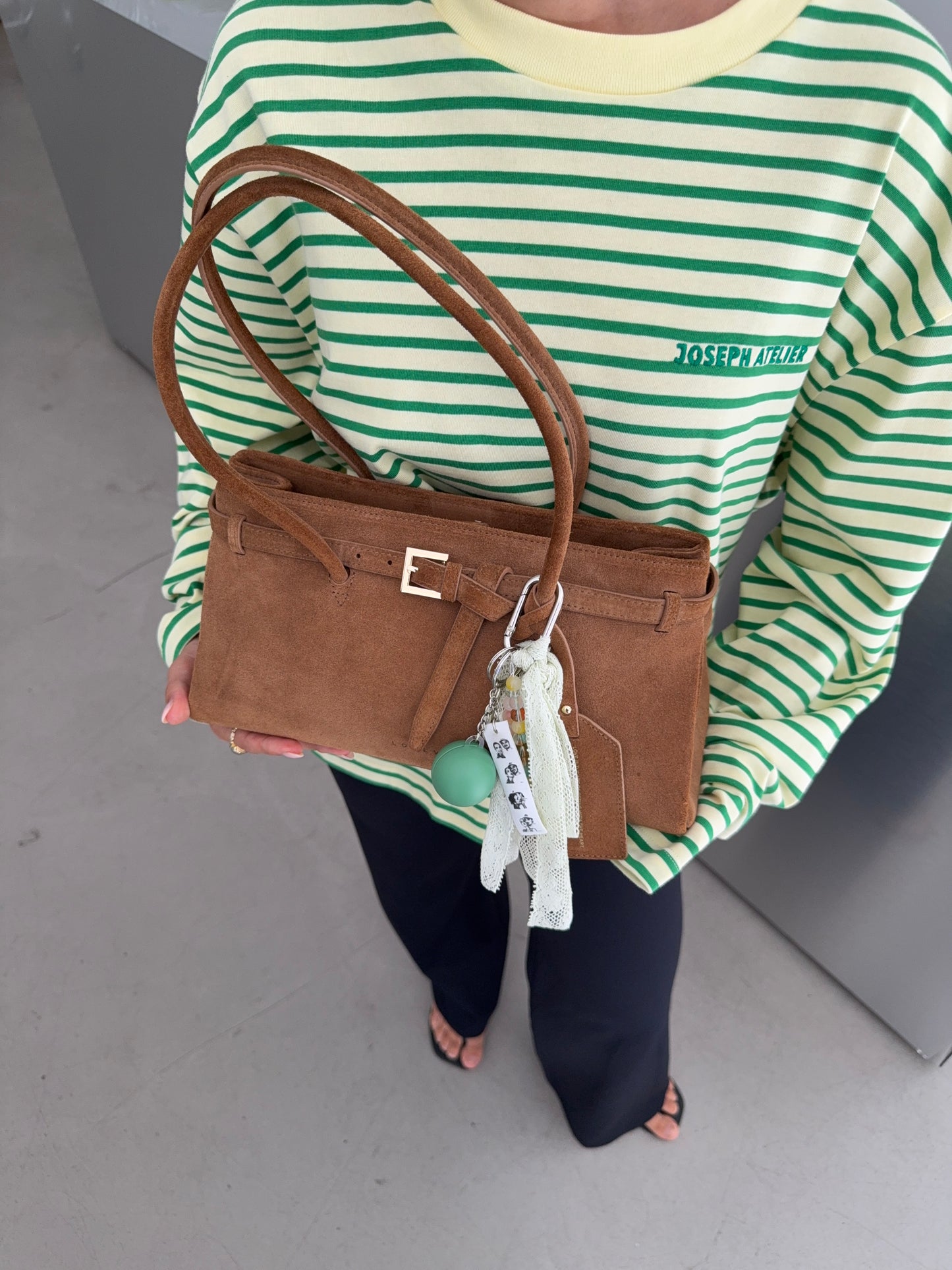 classic longsleeve stripes - yellow & light green