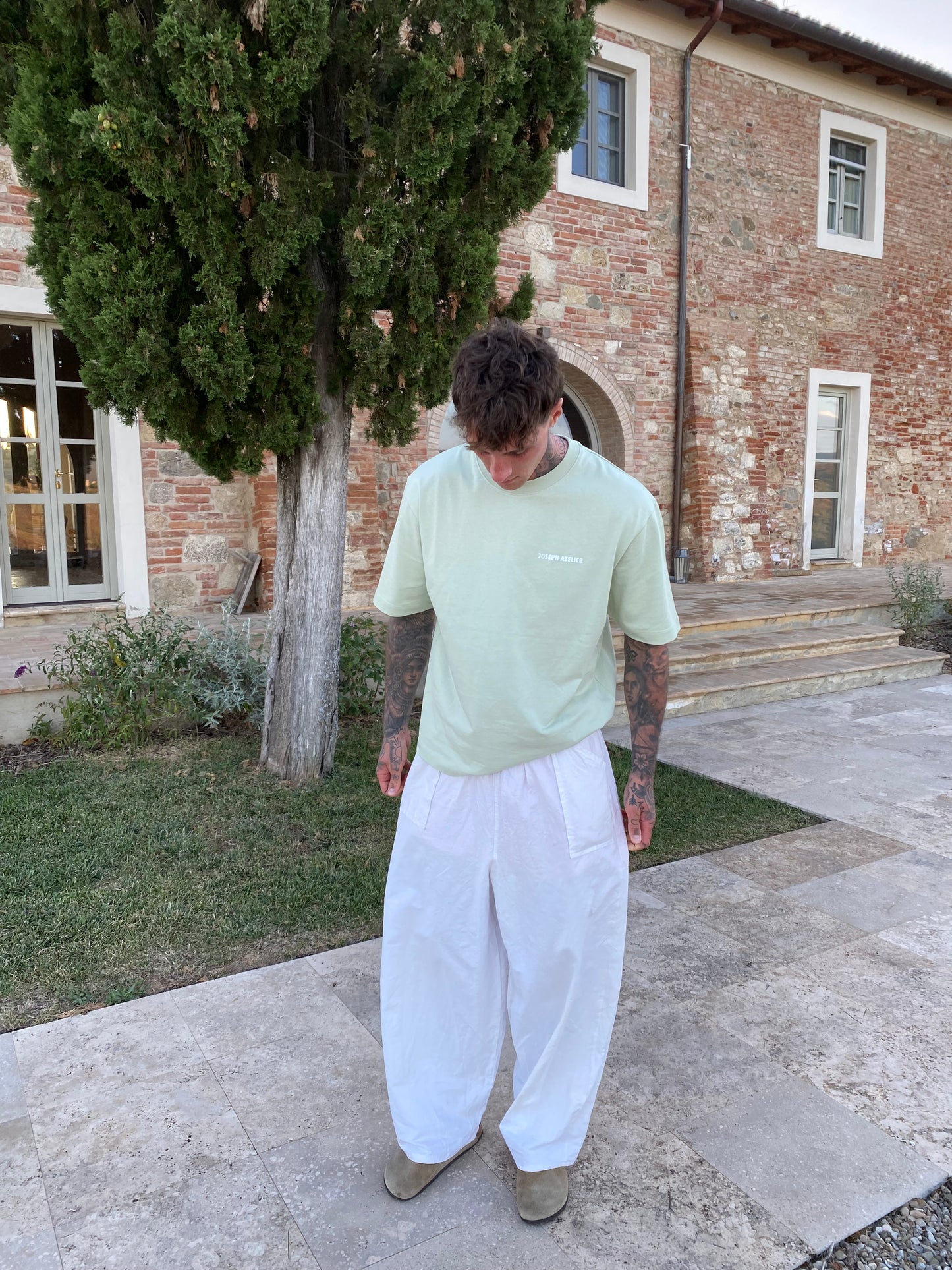 matcha mornings core tee