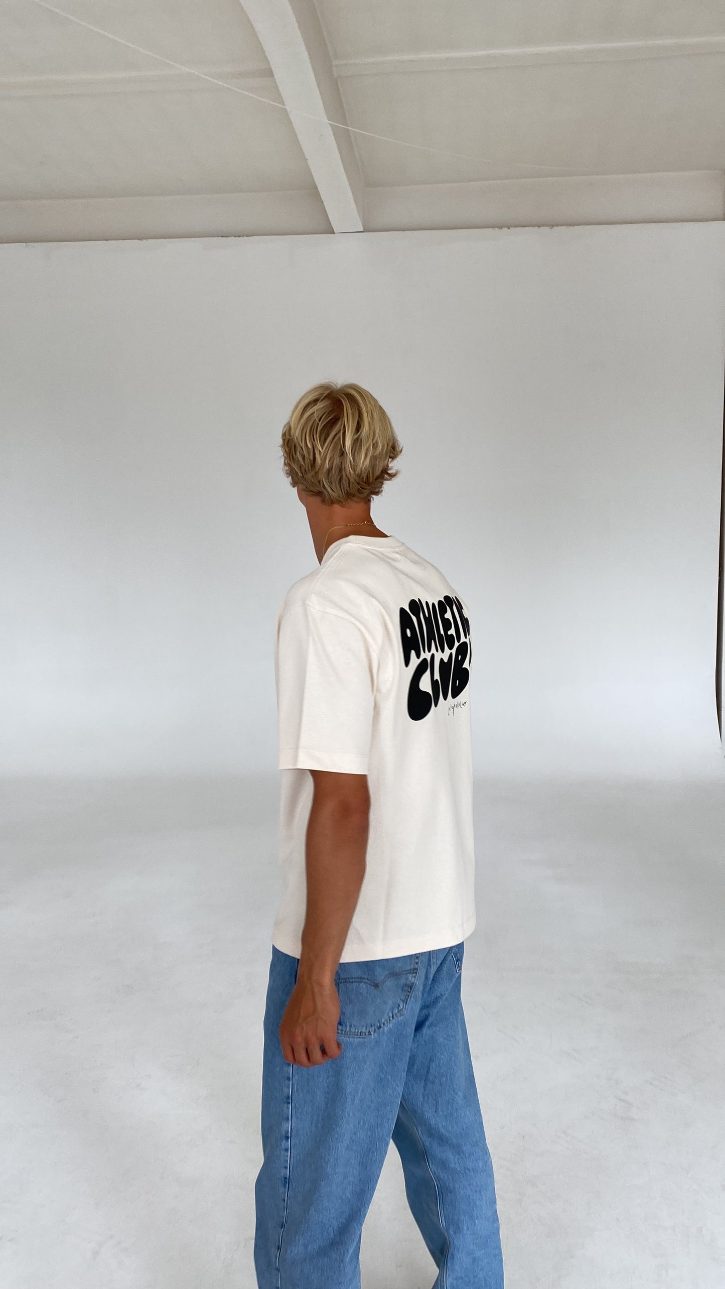 athletic club bubble core tee undyed
