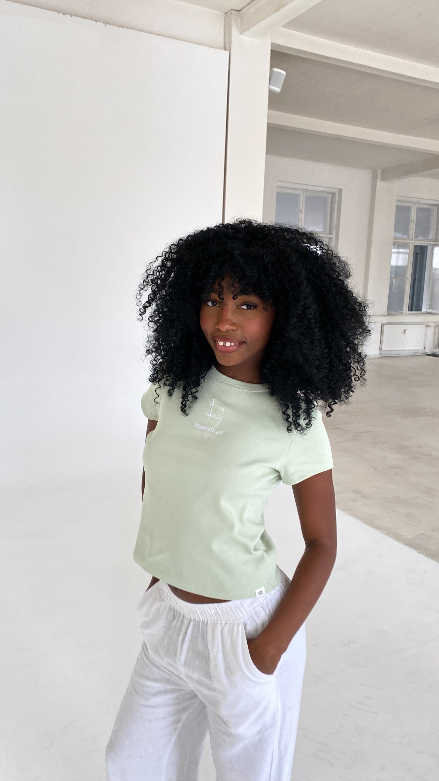 iced coffee cropped tee