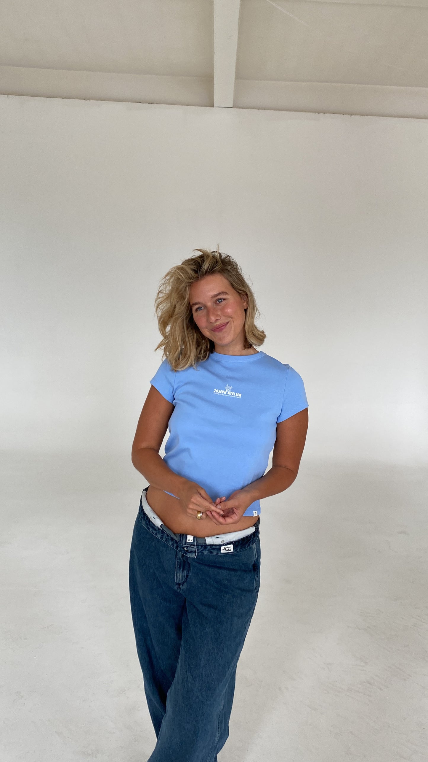 flower cropped tee