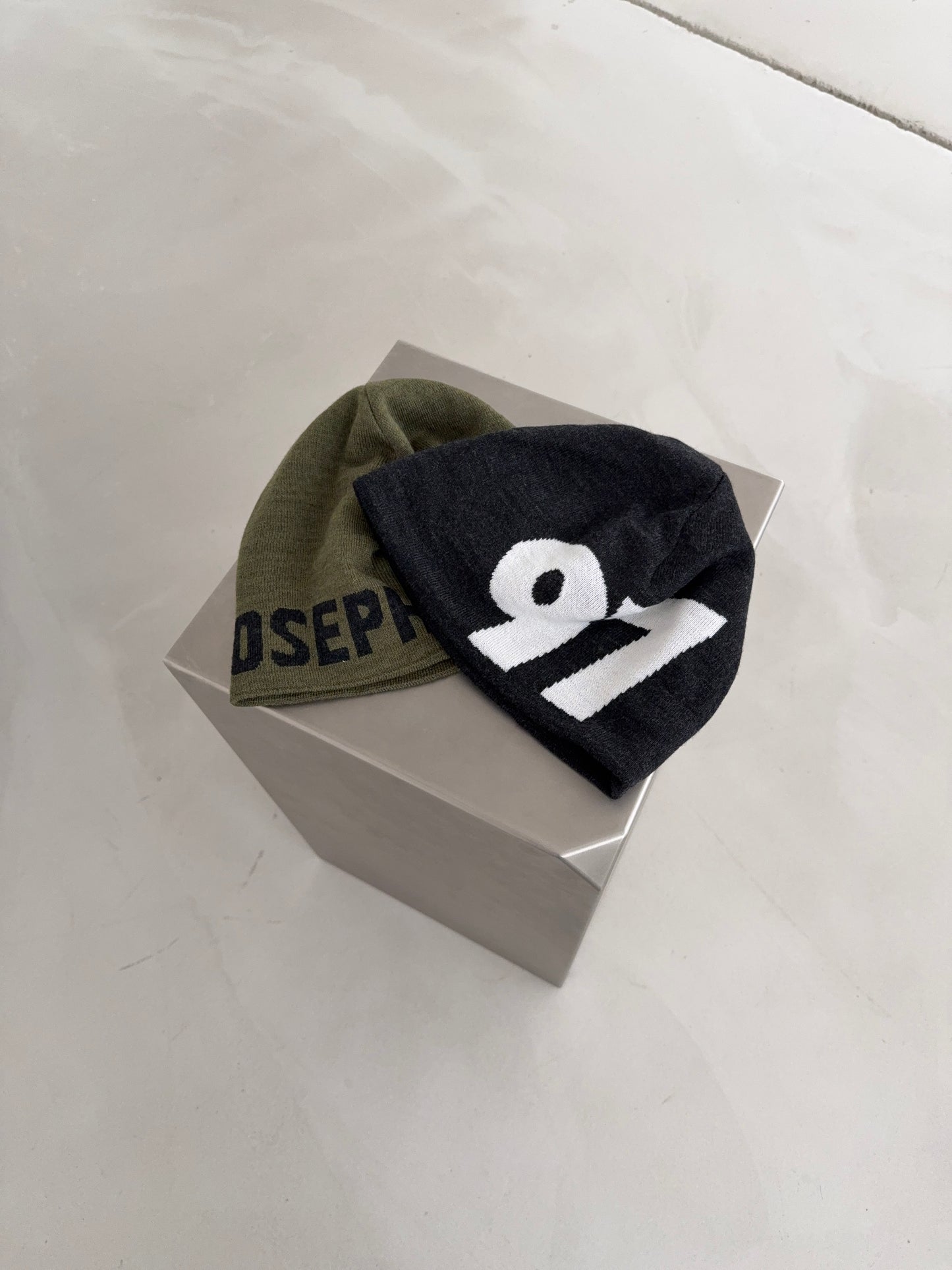 beanie hat olive green