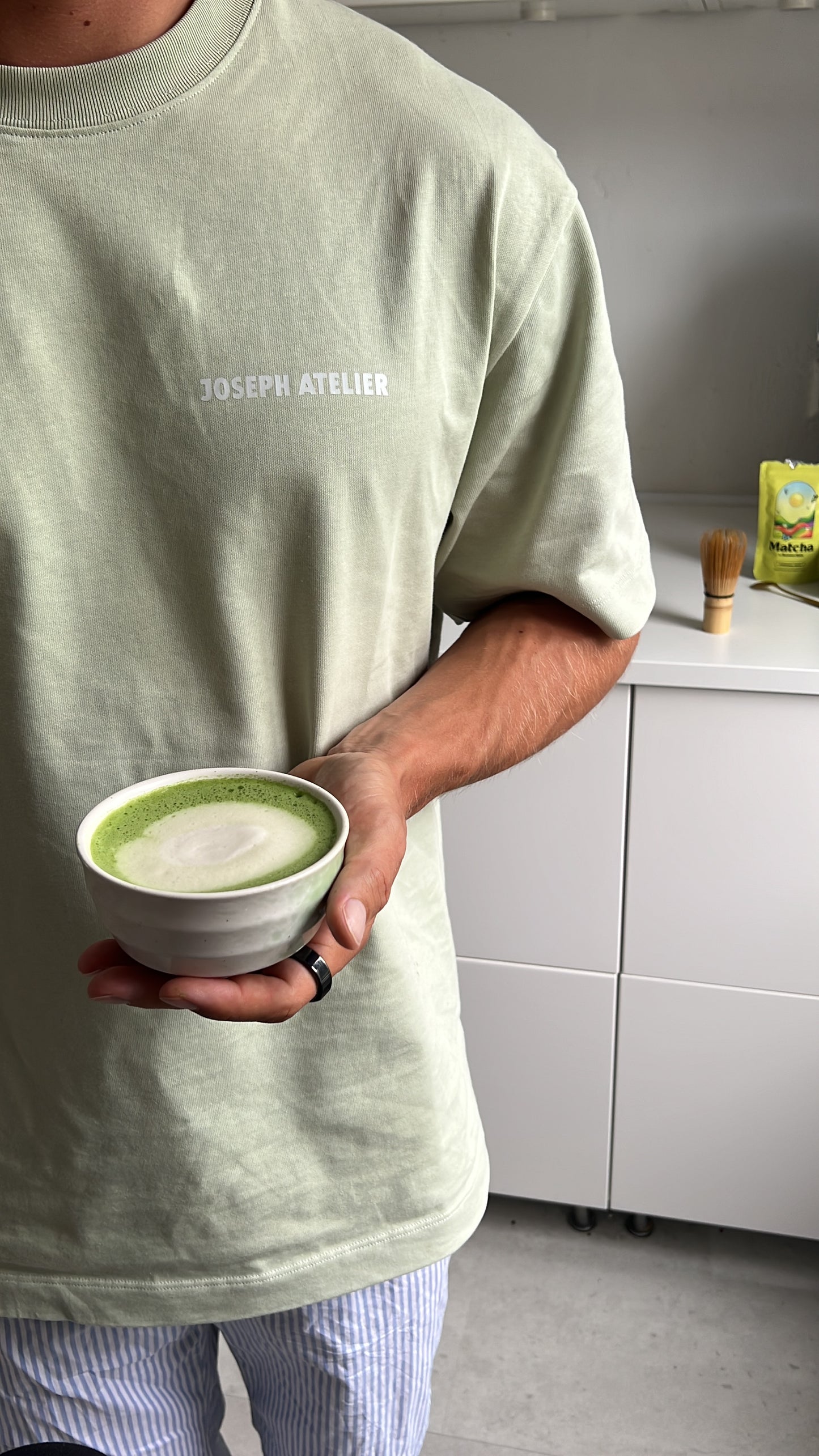 matcha mornings core tee