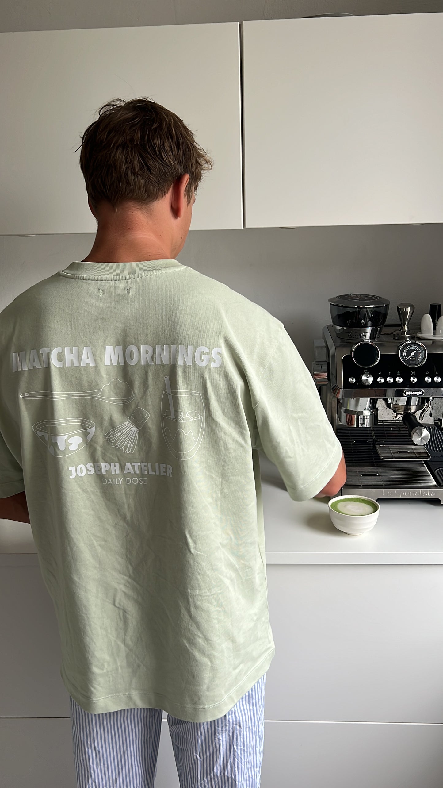 matcha mornings core tee