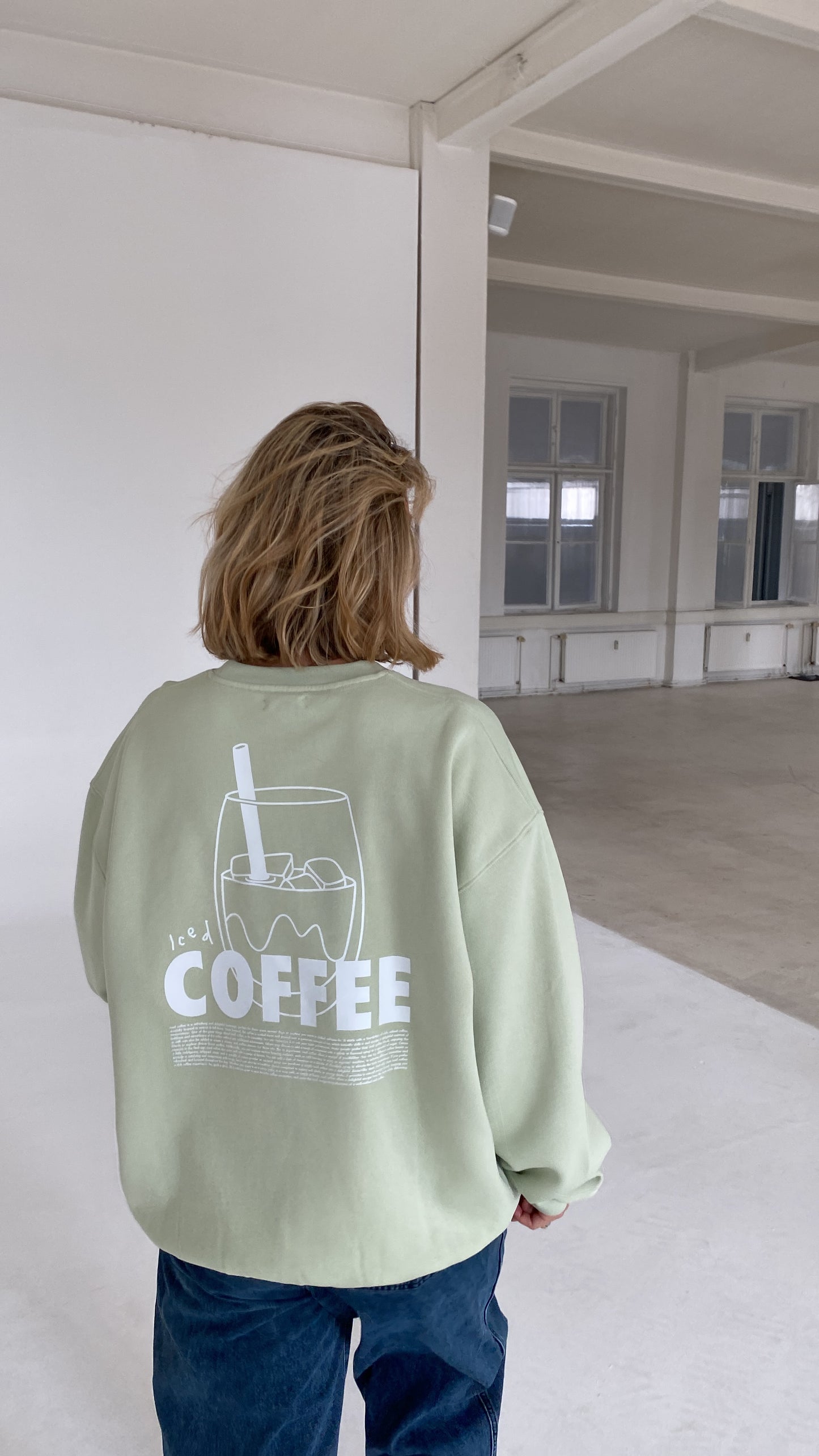iced coffee cozy sweater