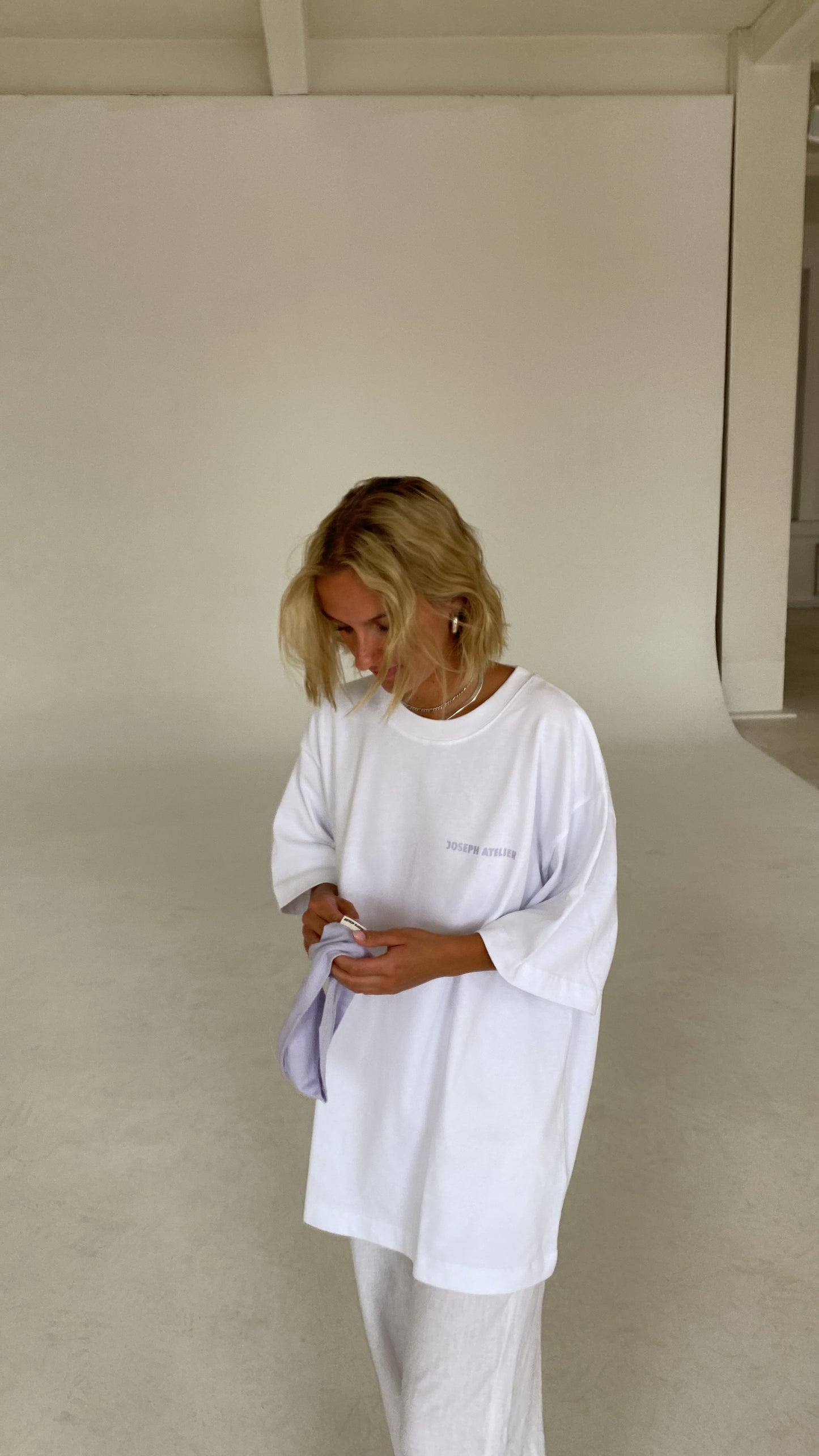 athletic club bubble core tee white