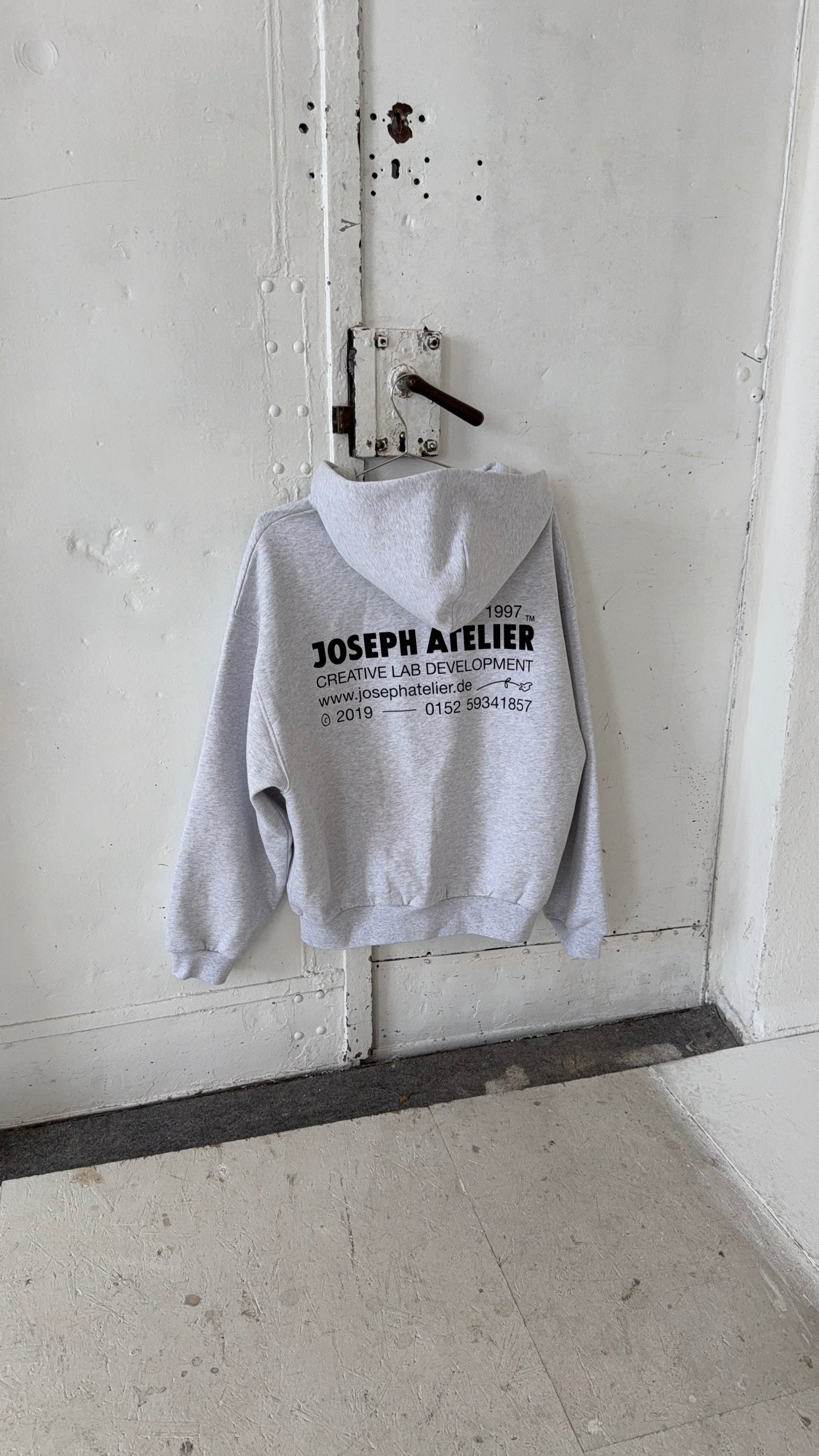classic zipper grey melange