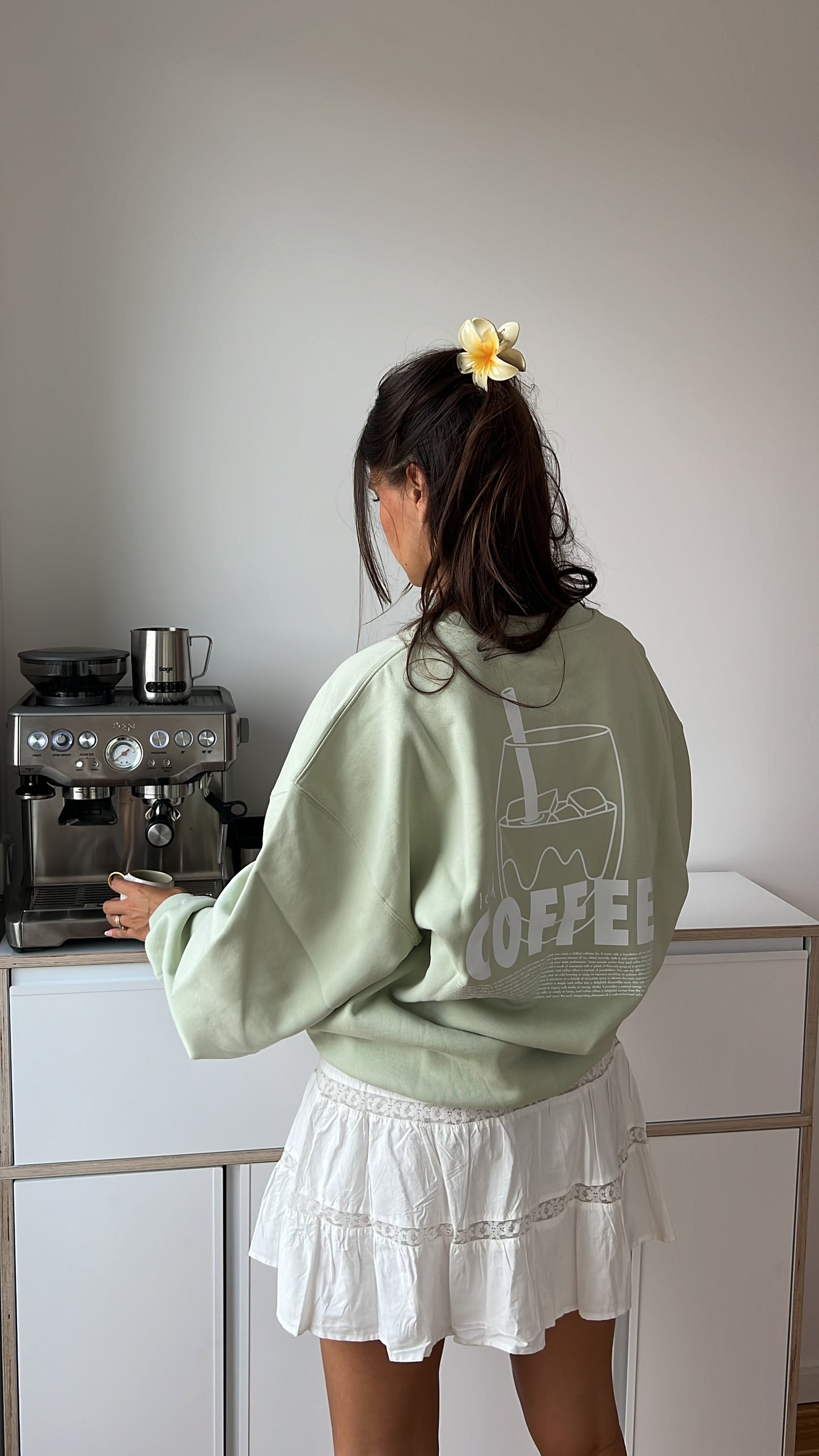 iced coffee cozy sweater