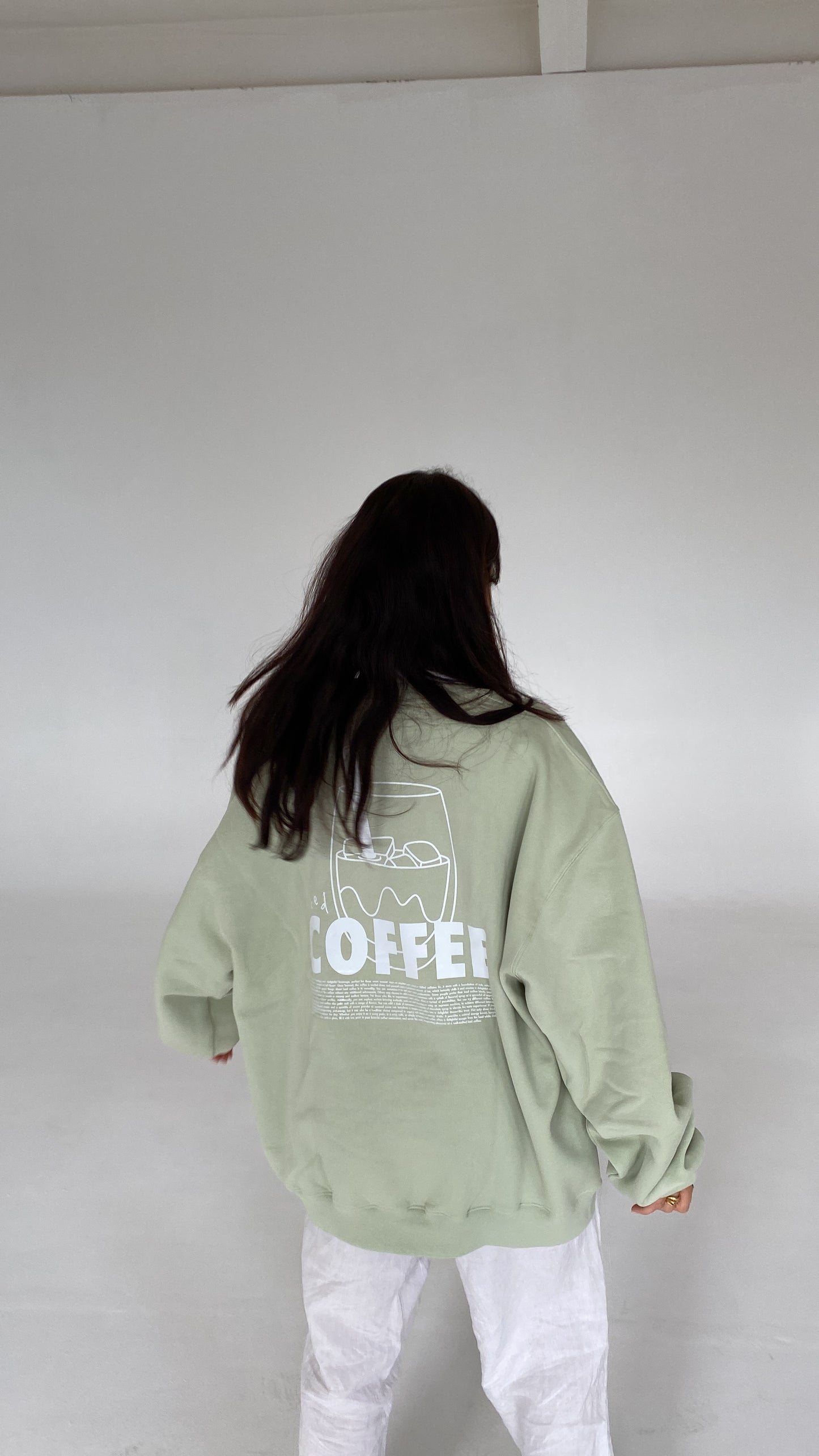 iced coffee cozy sweater