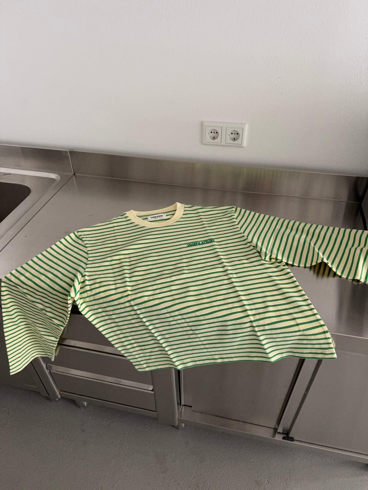 classic longsleeve stripes - yellow & light green