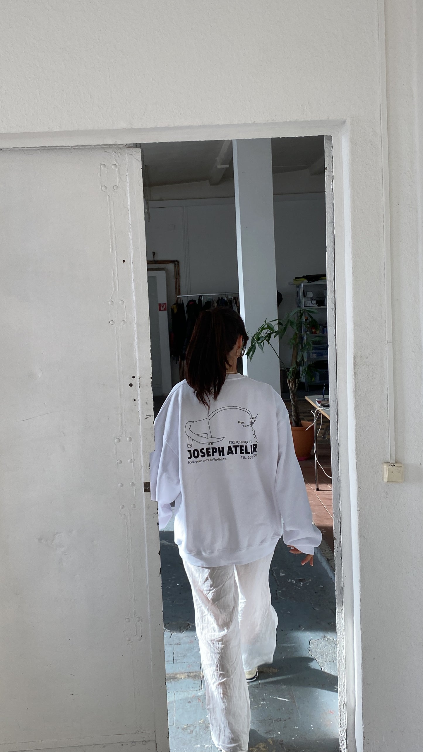 stretching club cozy sweater