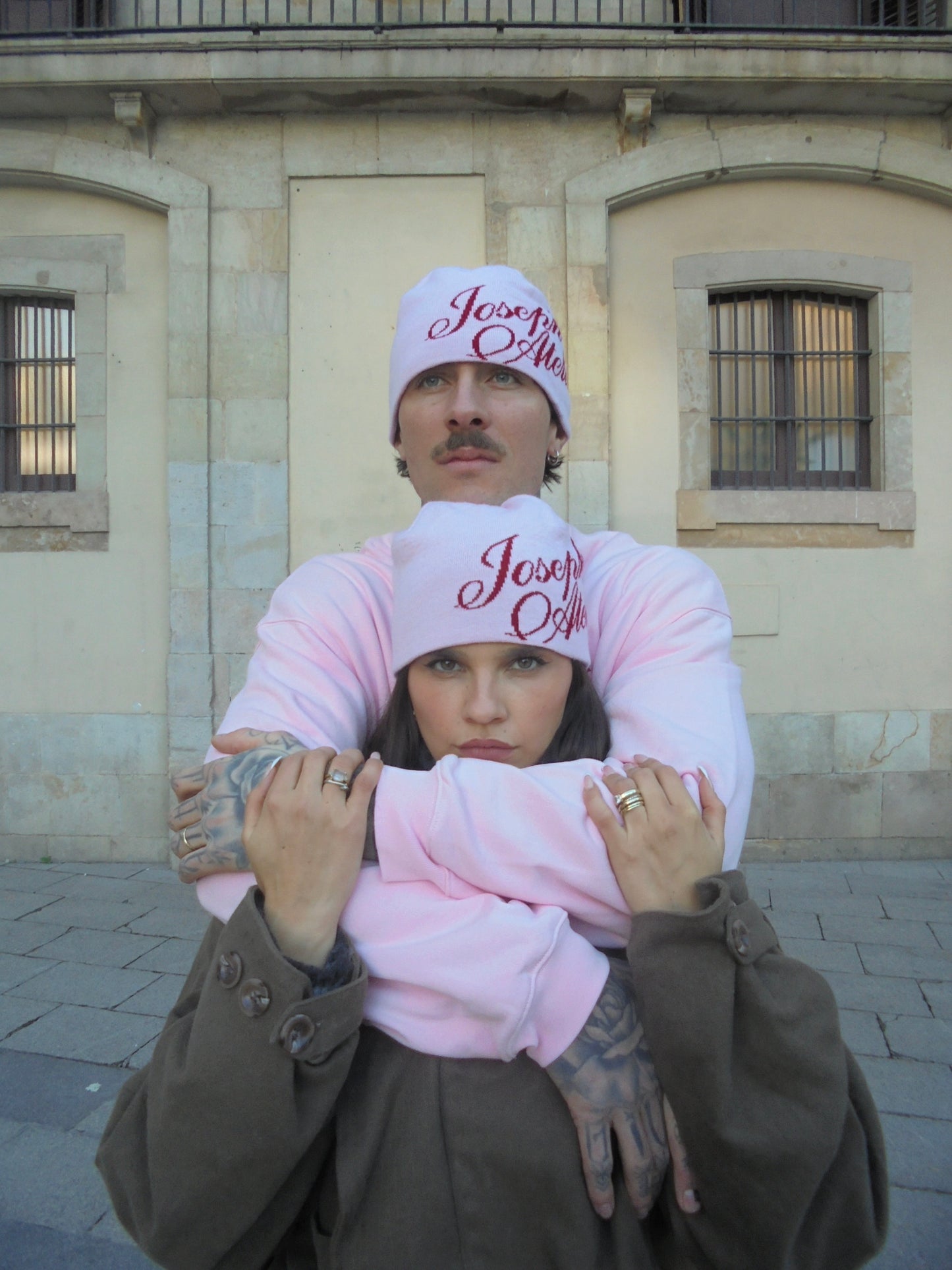 beanie hat cherry blossom