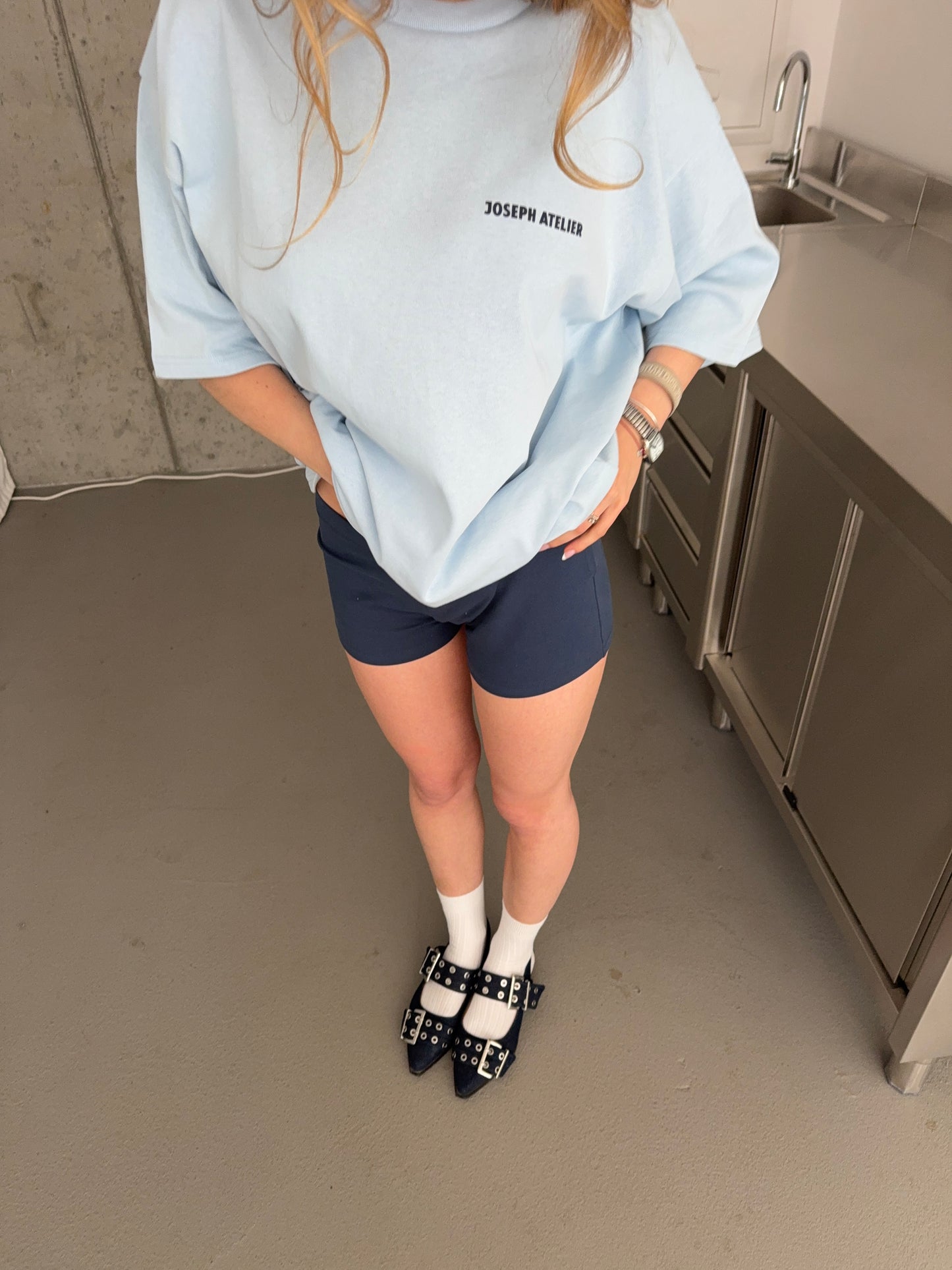 classic shorts dark denim