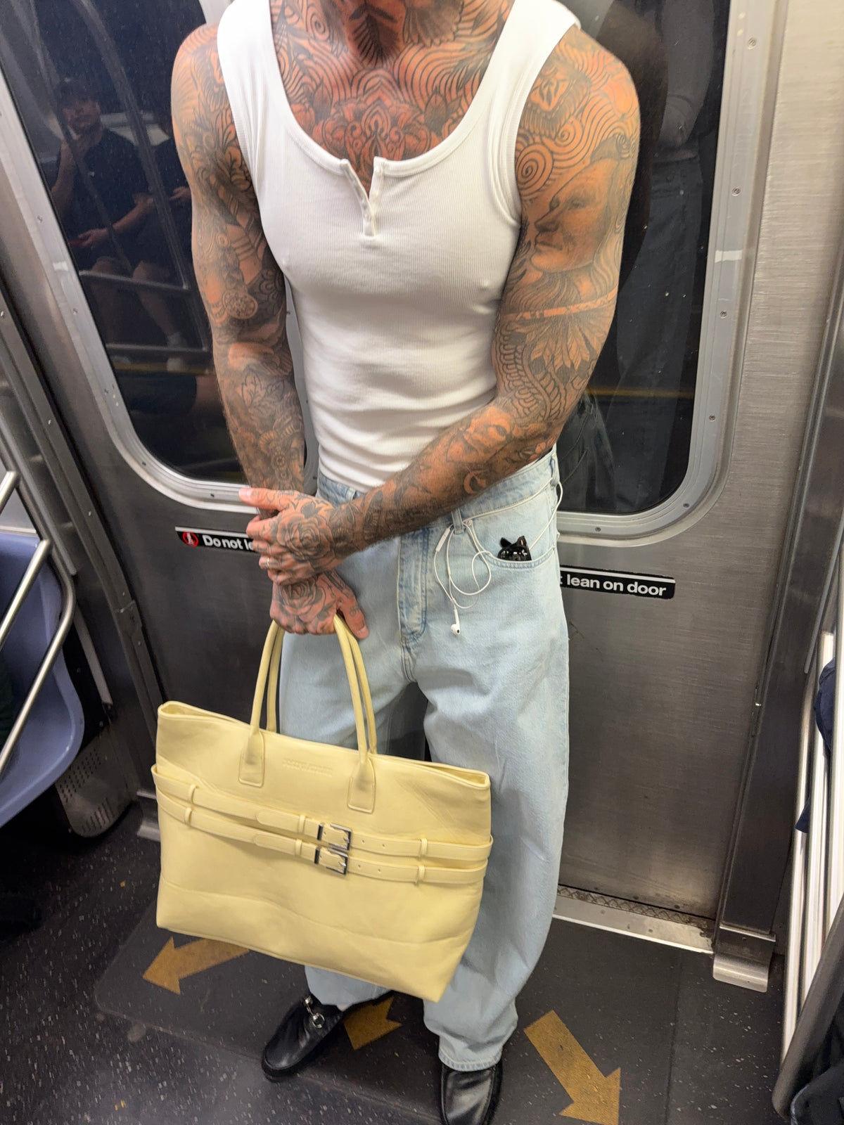 timeless oversized denim light wash