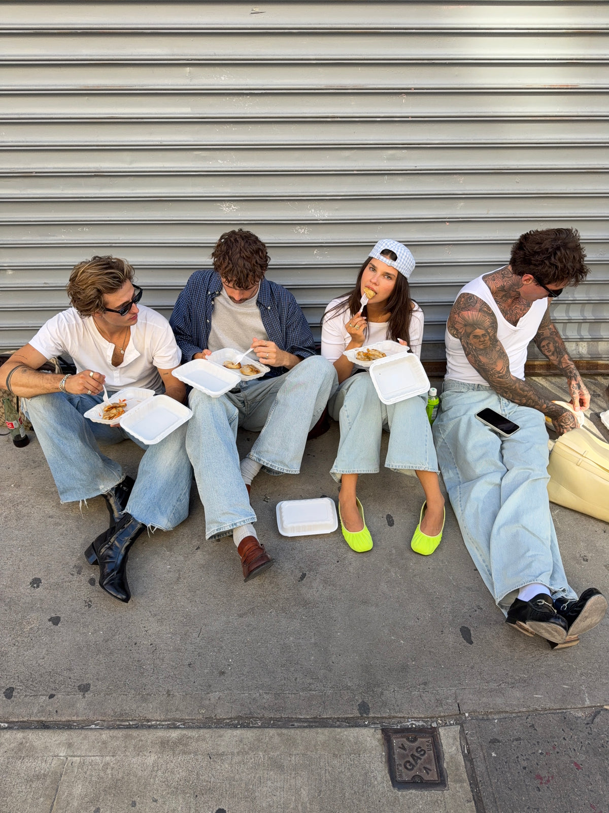 timeless oversized denim light wash