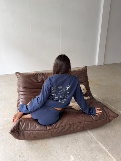 classic longsleeve navy - essentials