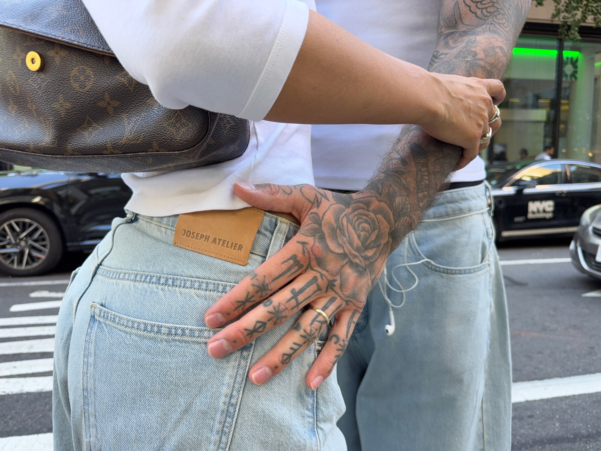 timeless oversized denim light wash