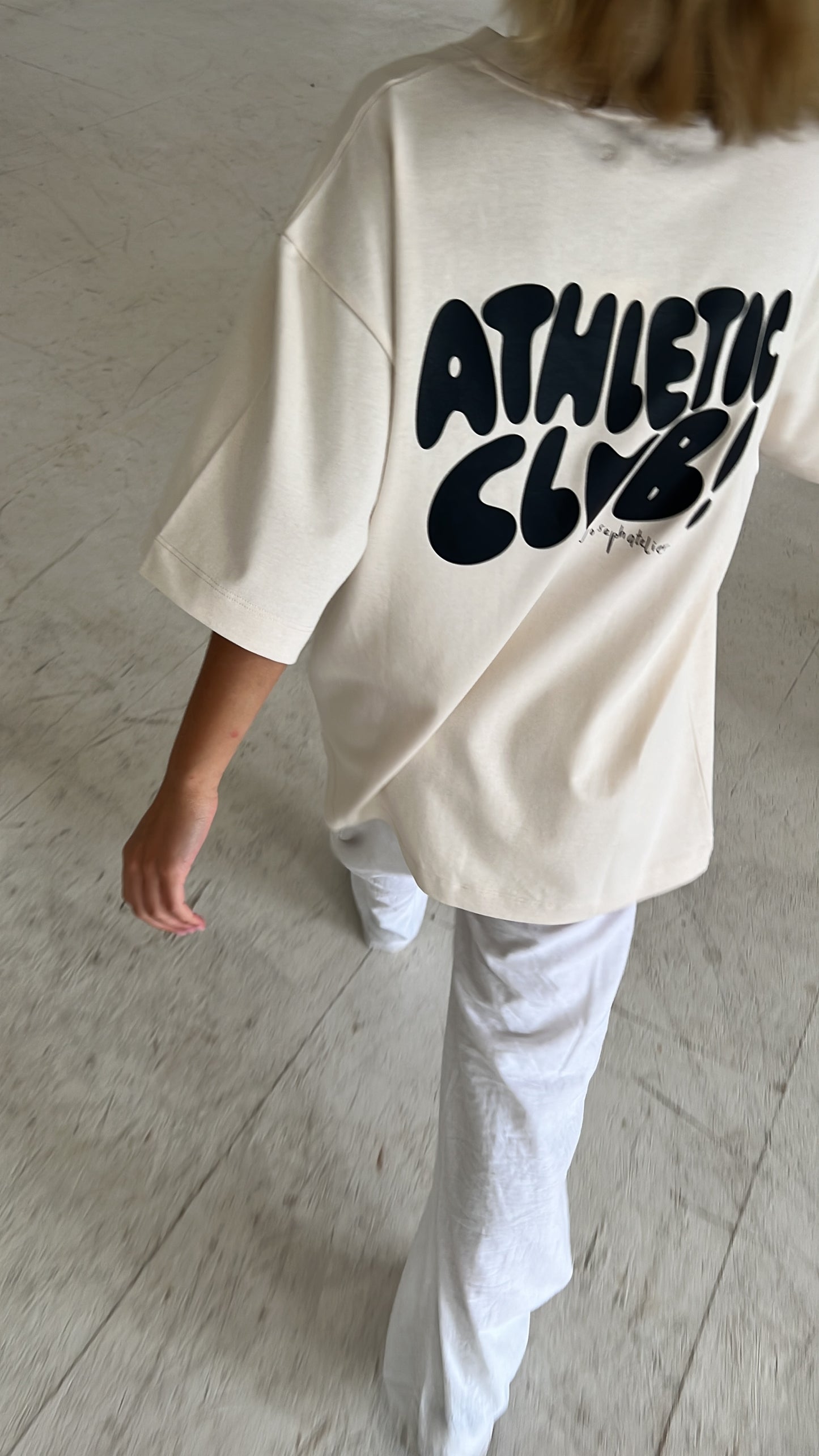 athletic club bubble core tee undyed