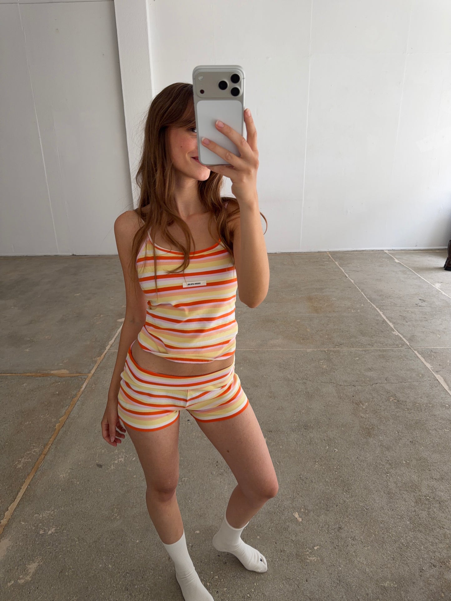 double strap camisole sunrise
