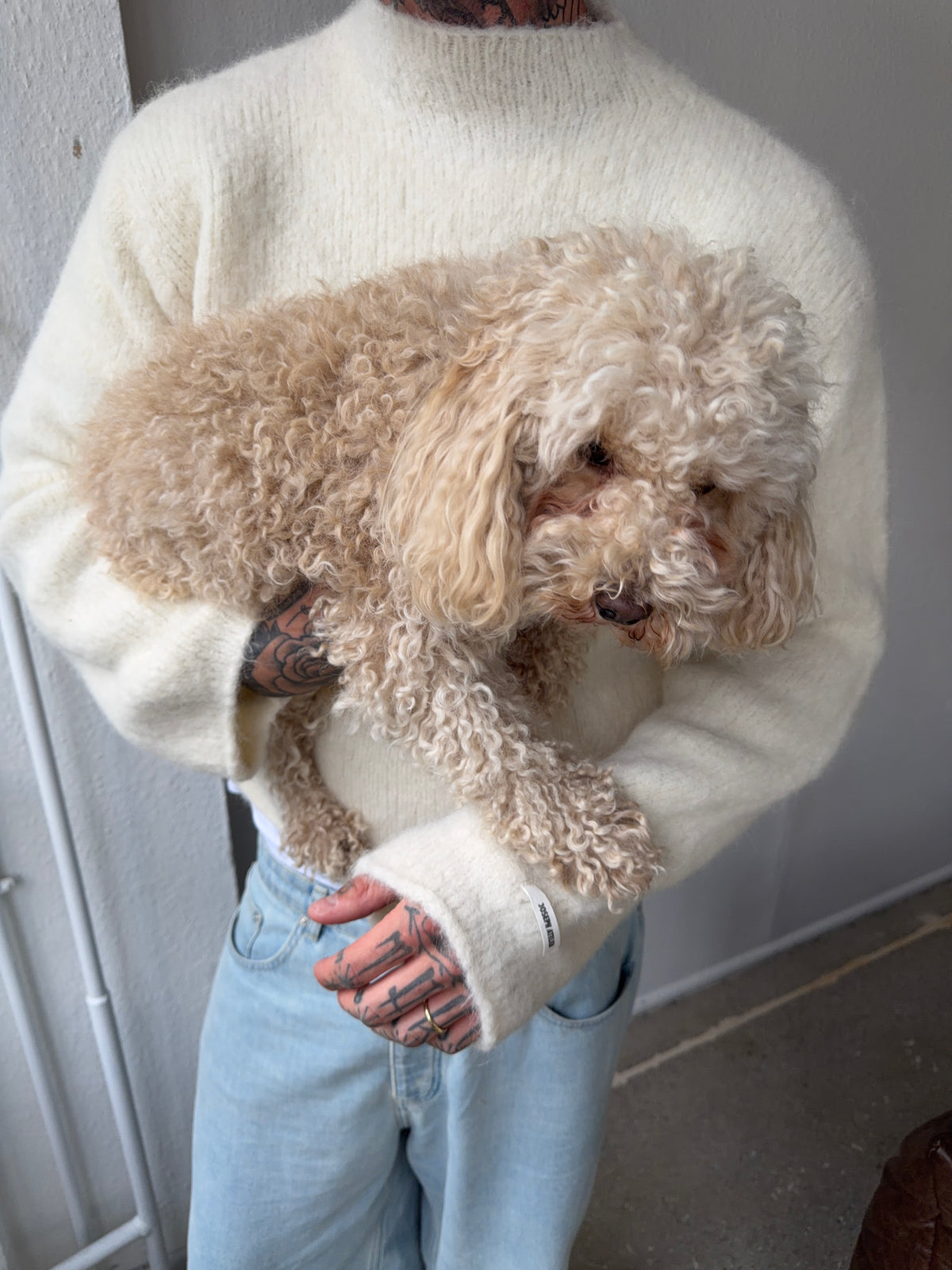 perfect crewneck sweater ivory