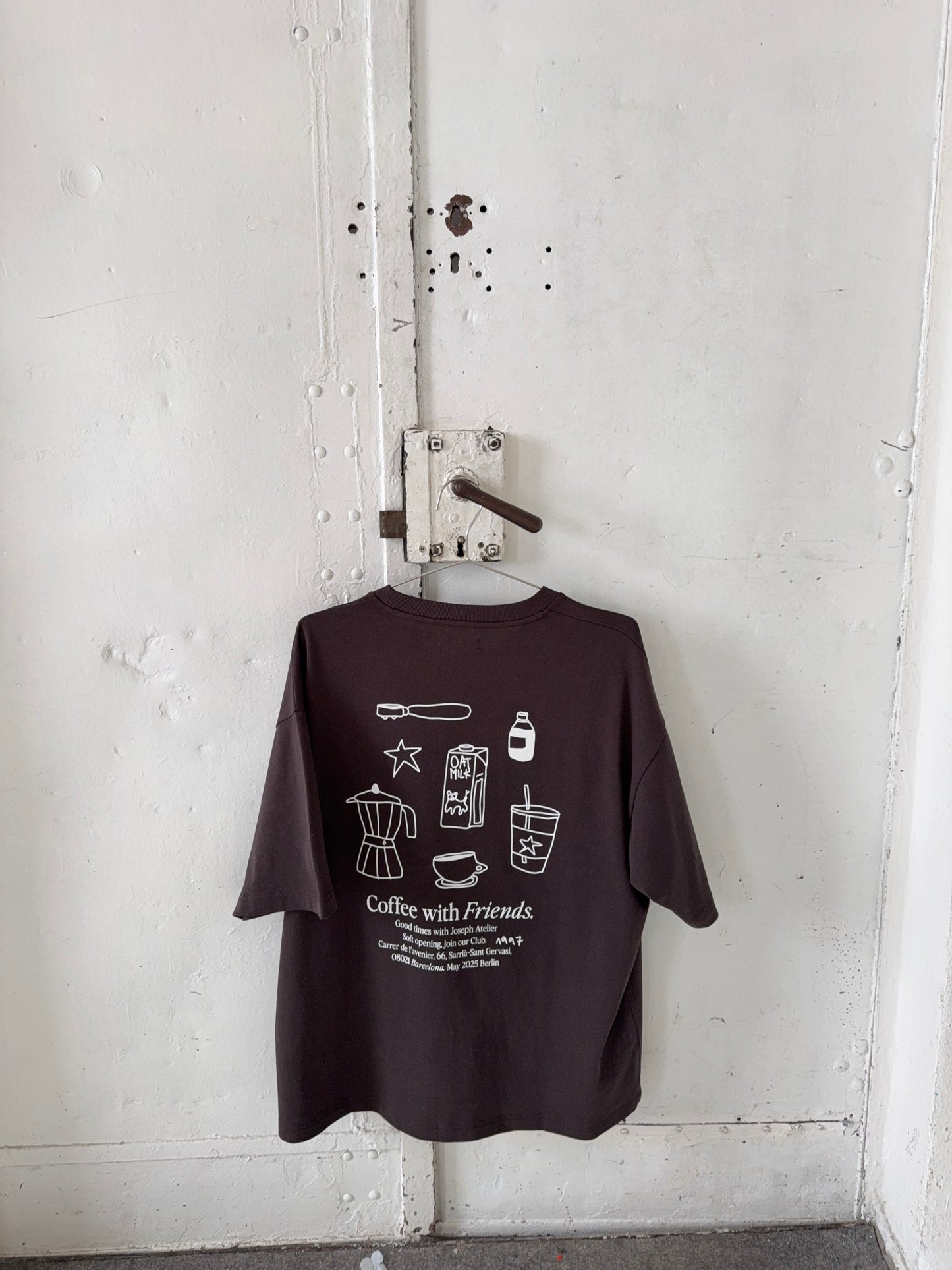 classic tee coffee with friends