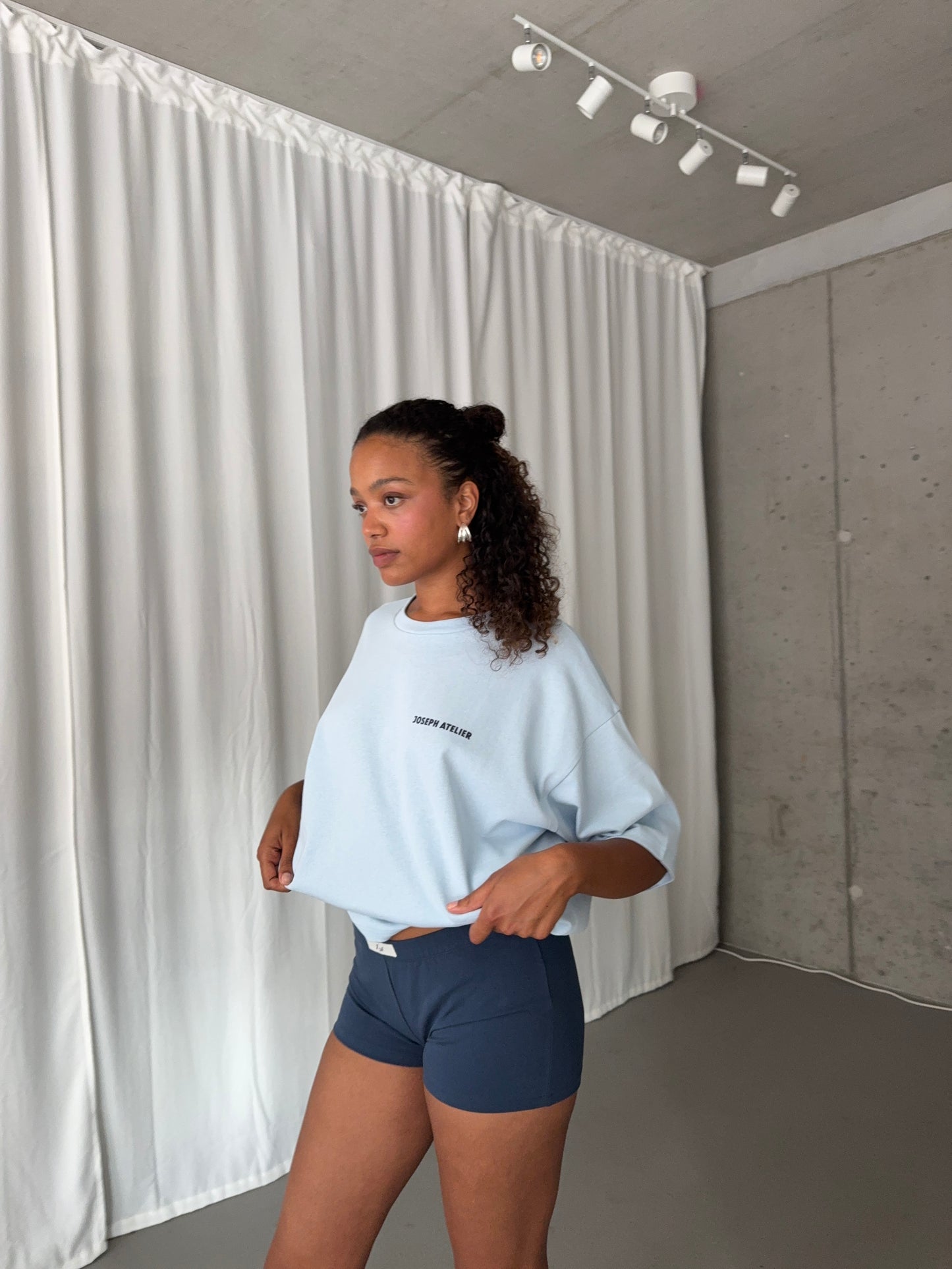 classic shorts dark denim