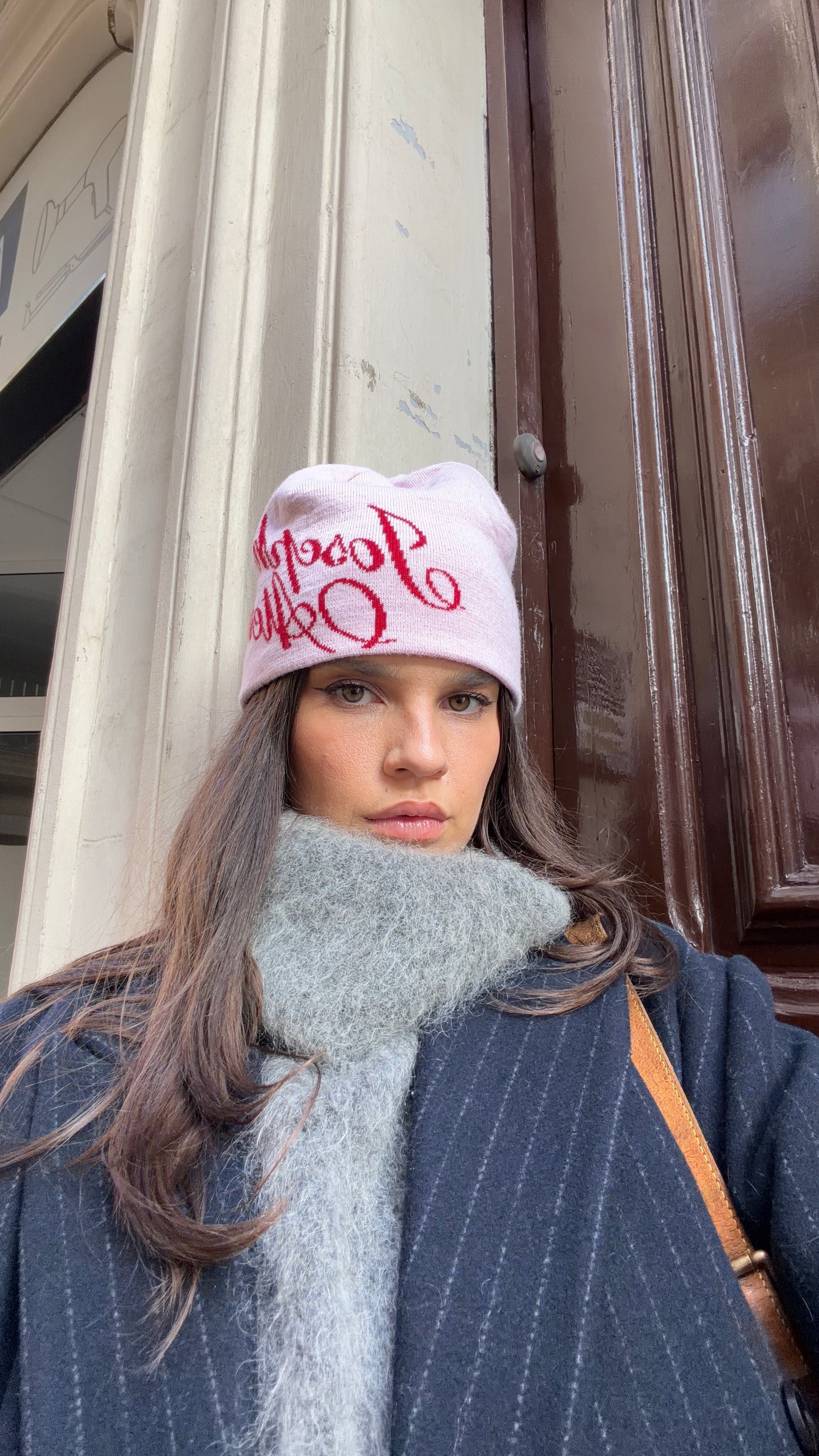 beanie hat cherry blossom