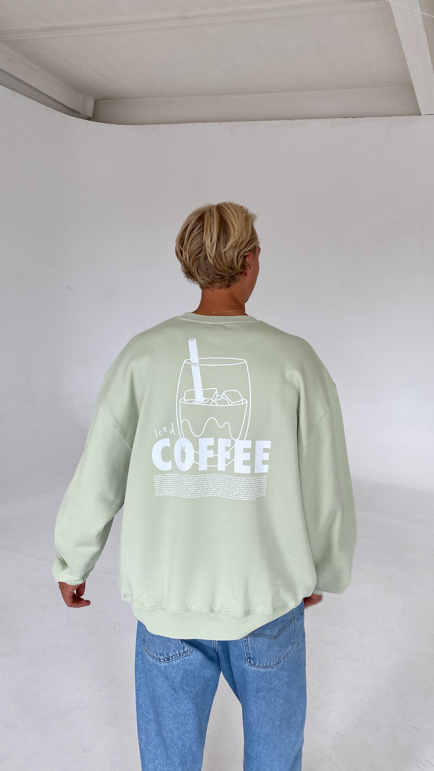 iced coffee cozy sweater