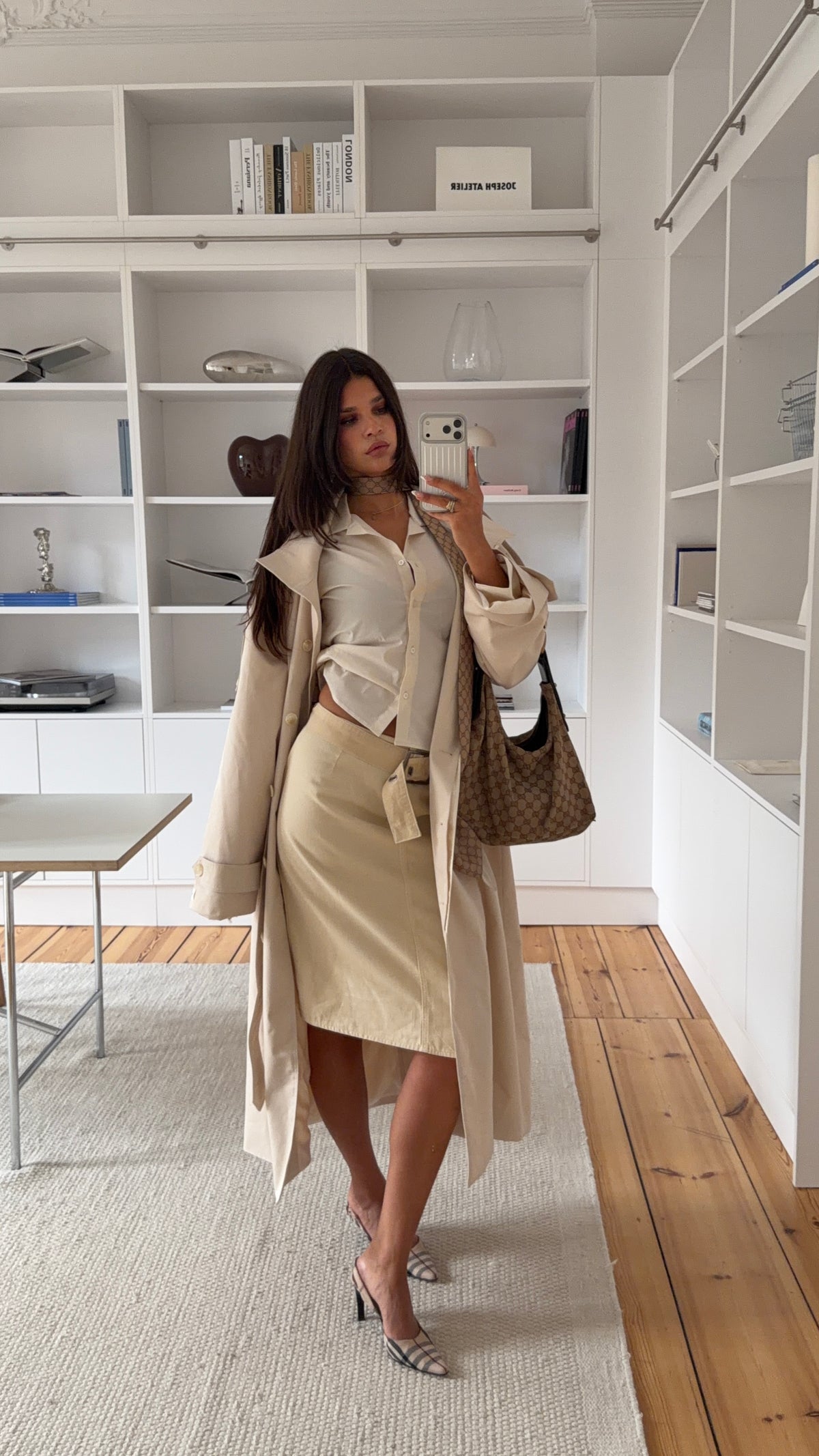 tailored blouse ivory