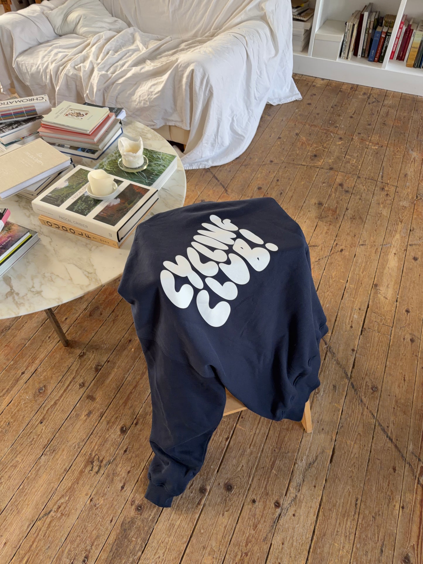 classic sweater cycling club royal blue