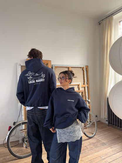 classic hoodie local bakery royal blue