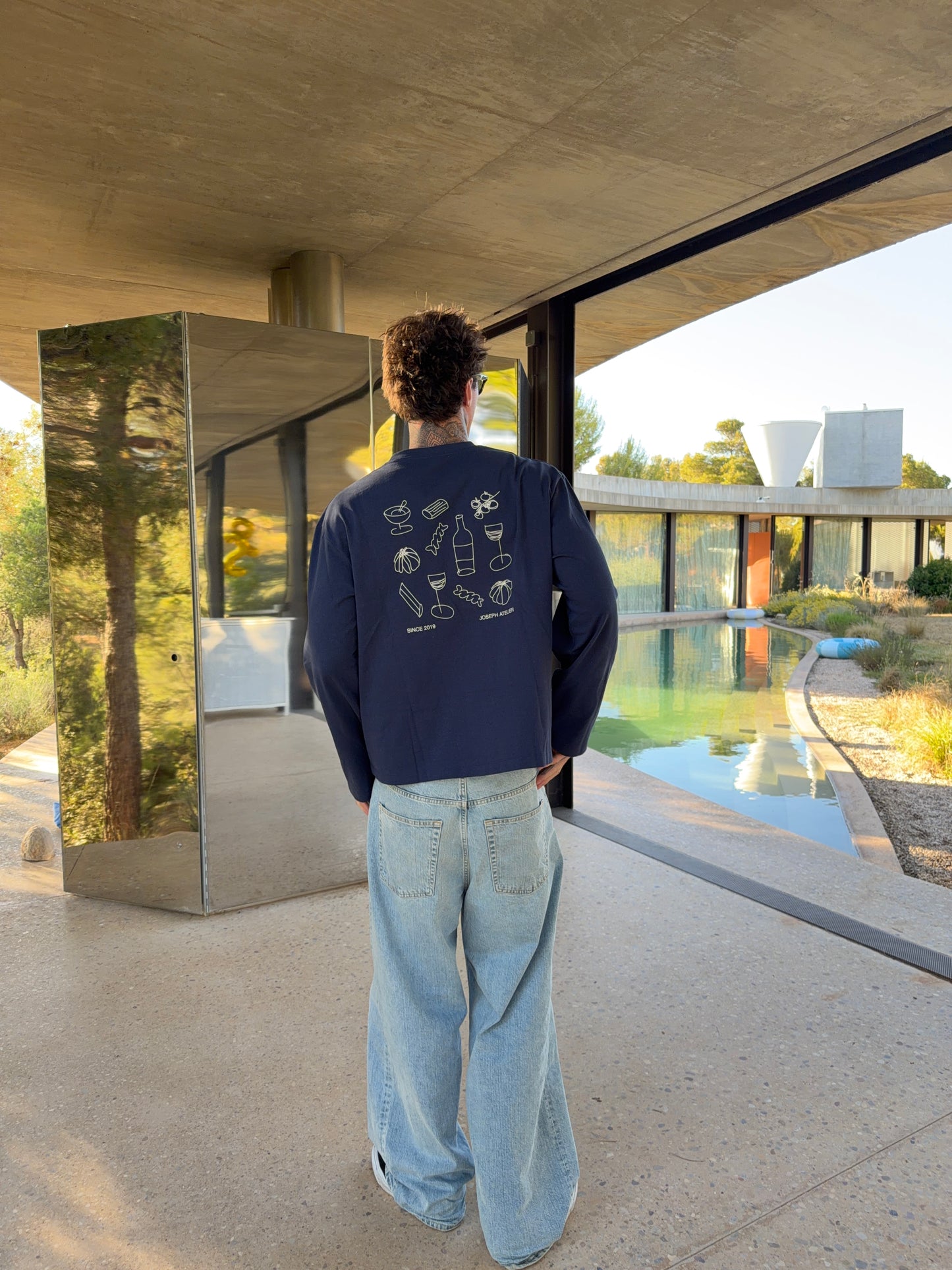 classic longsleeve navy - essentials