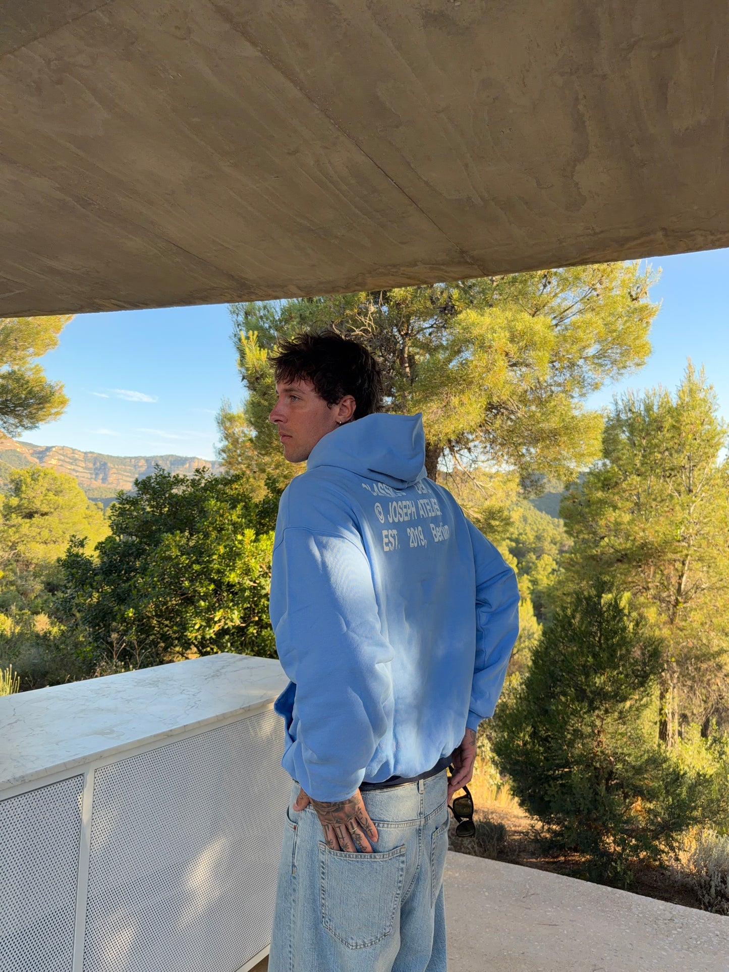 classic hoodie cobalt blue - classics dept.