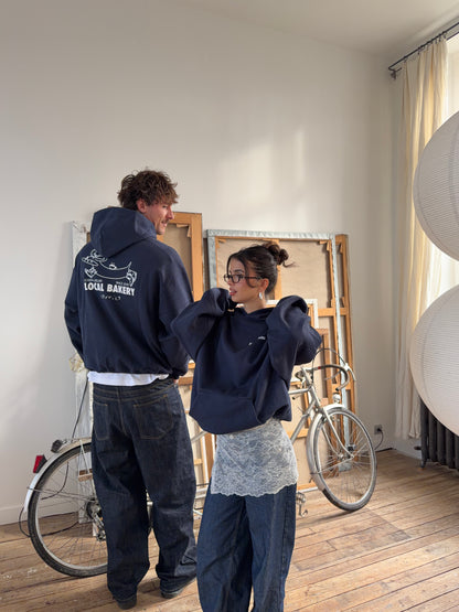 classic hoodie local bakery royal blue