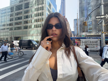 tailored blouse ivory