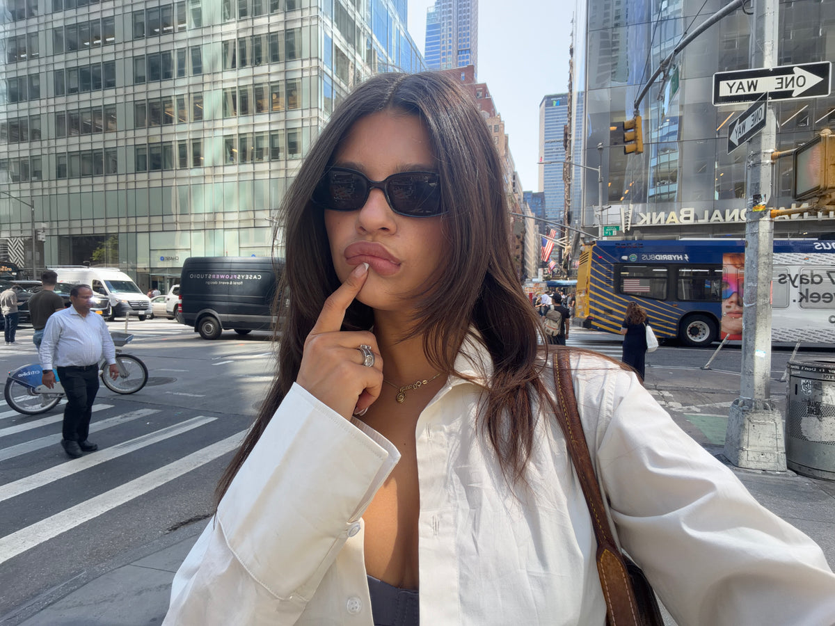 tailored blouse ivory