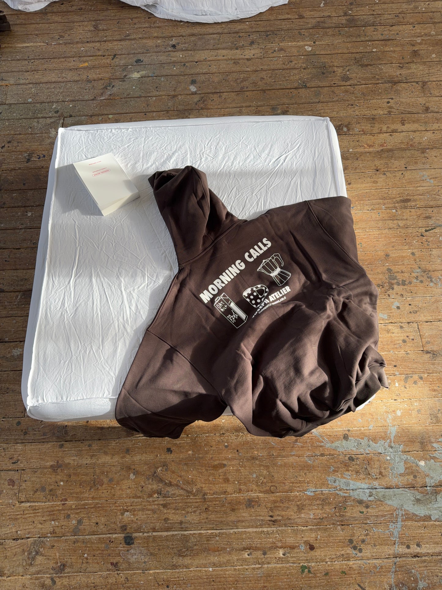 classic hoodie morning calls dots