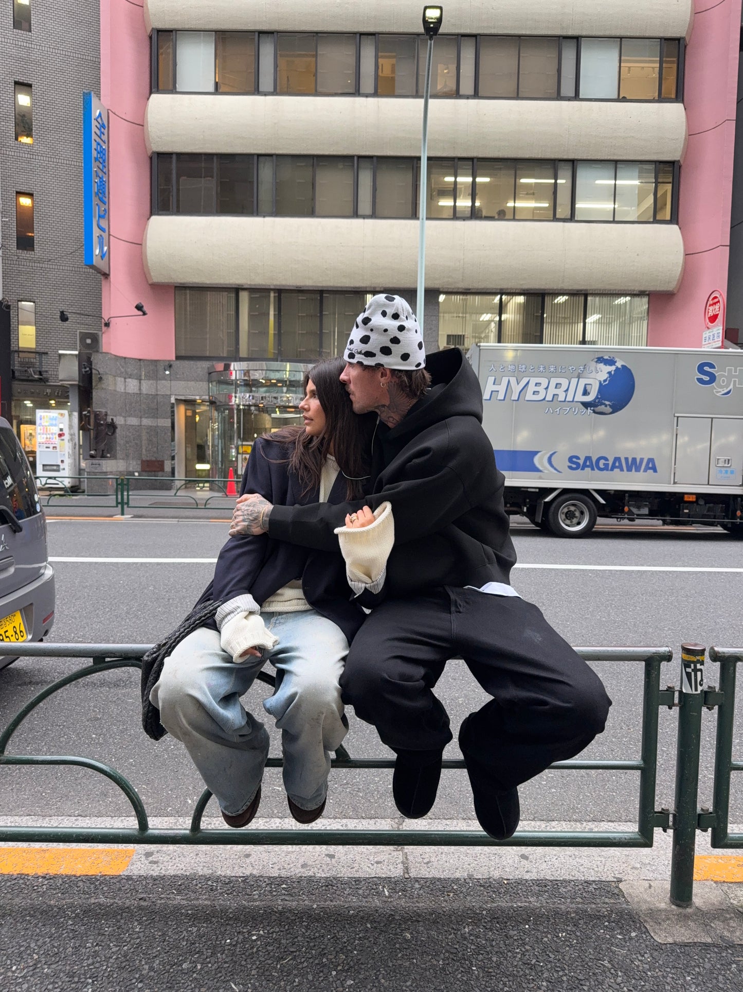 beanie hat dalmatian