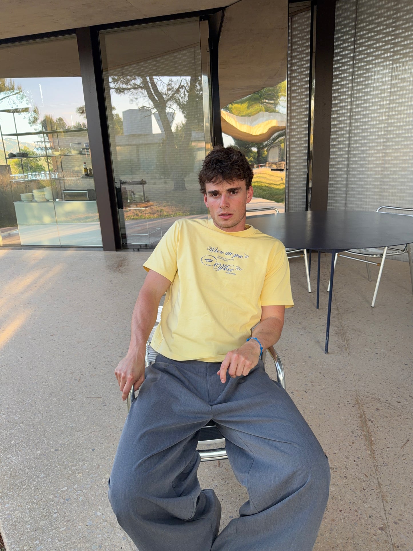 boxy tee yellow - offline